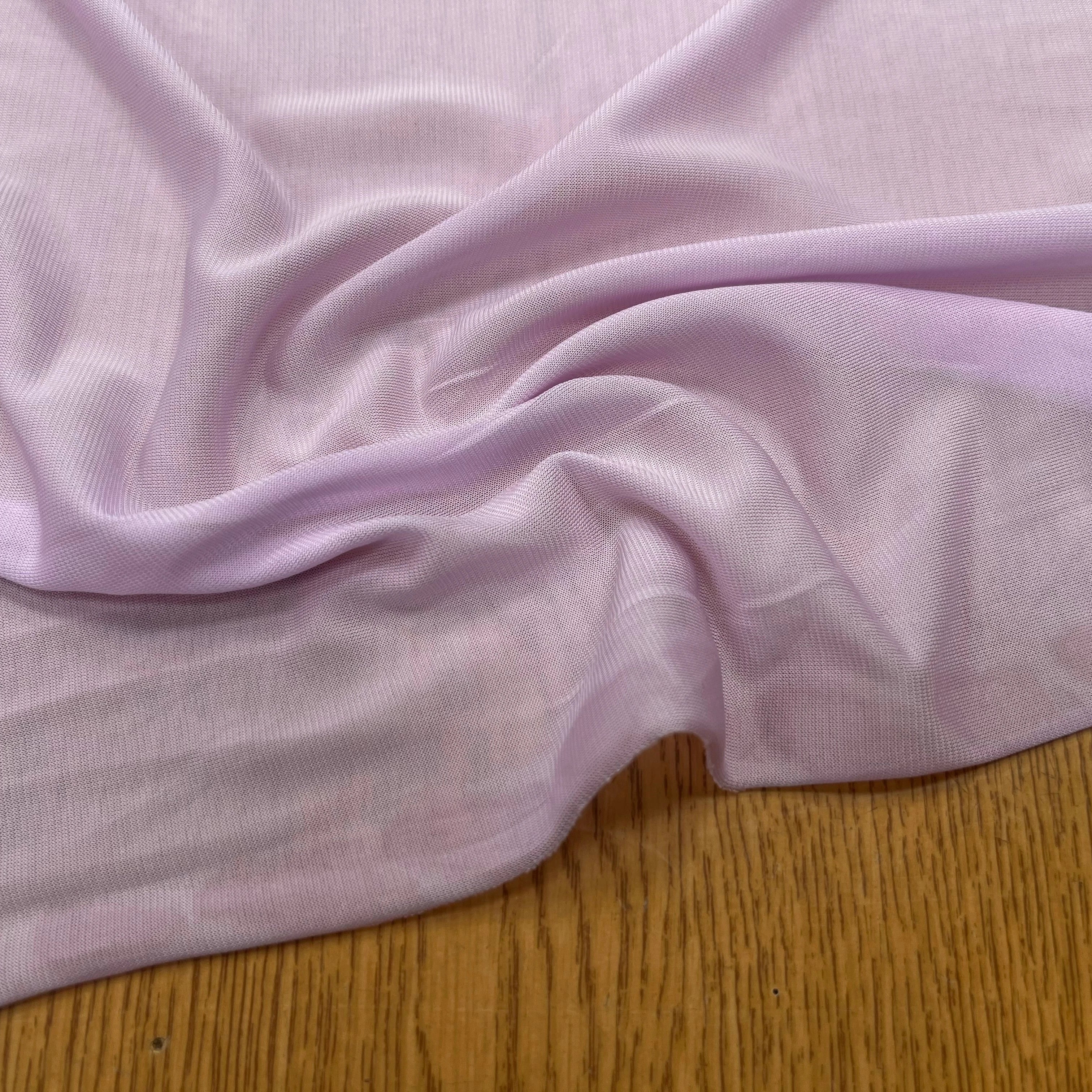 MAILLE RÉSILLE FROIDE VISCOSE LILAC PINK - My Little Coupon