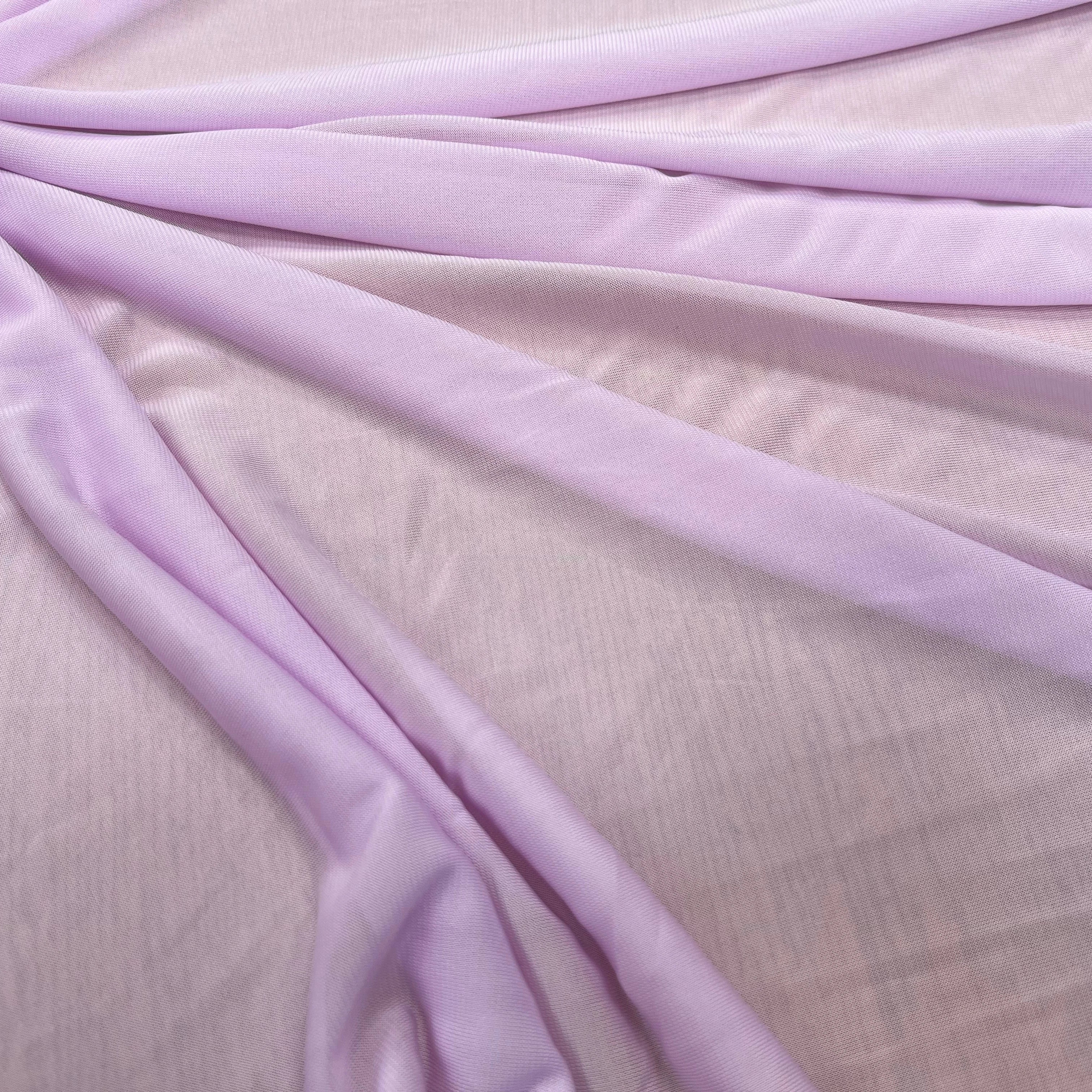 MAILLE RÉSILLE FROIDE VISCOSE LILAC PINK - My Little Coupon
