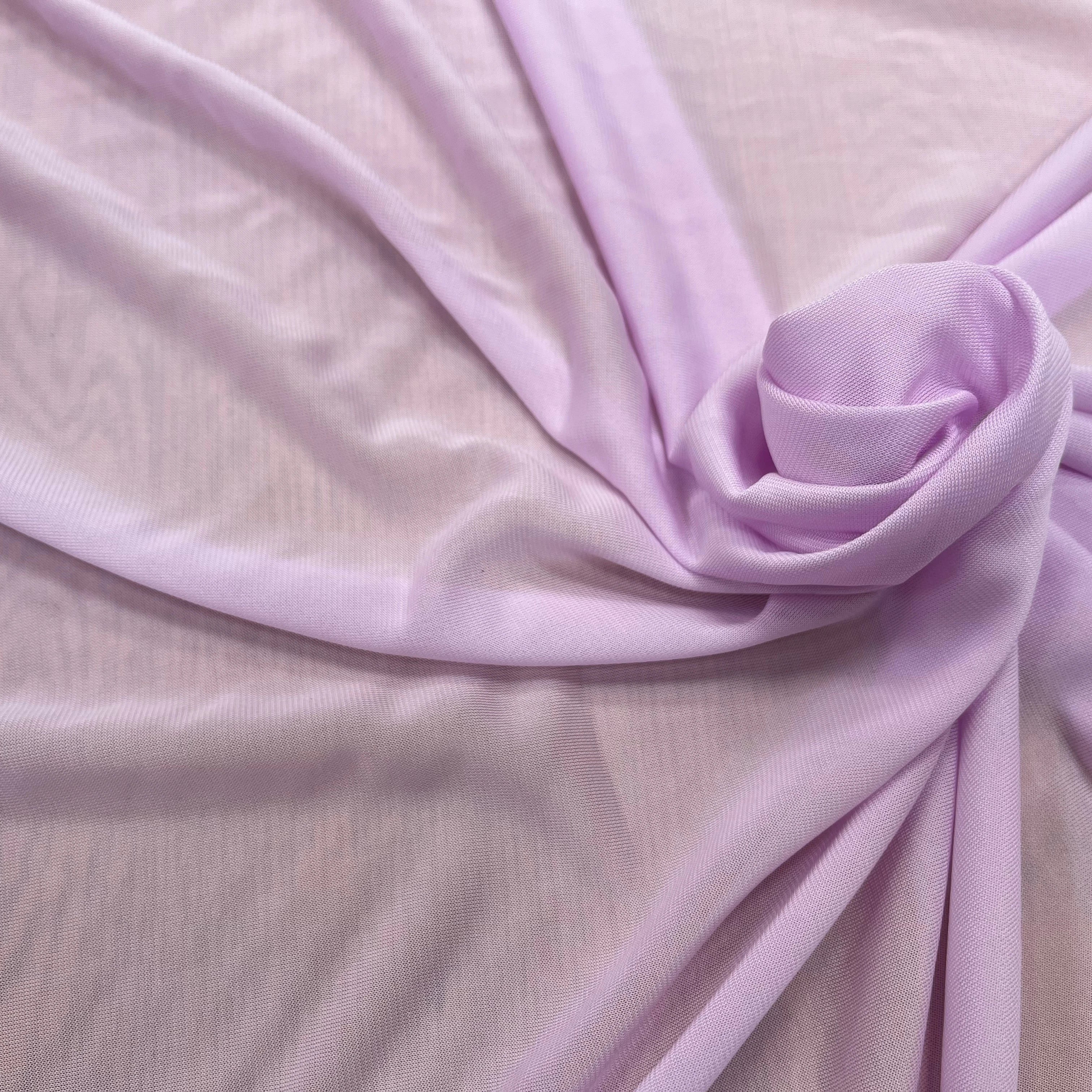 MAILLE RÉSILLE FROIDE VISCOSE LILAC PINK - My Little Coupon