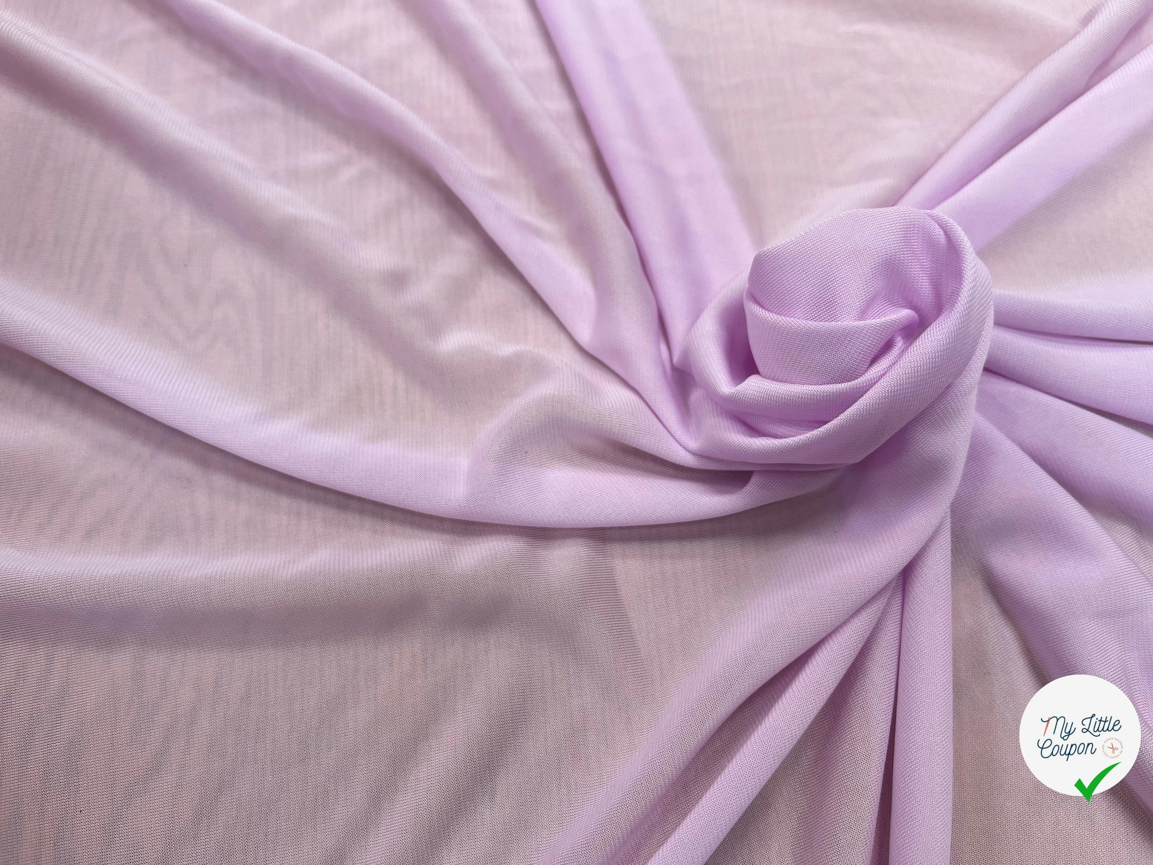 MAILLE RÉSILLE FROIDE VISCOSE LILAC PINK - My Little Coupon