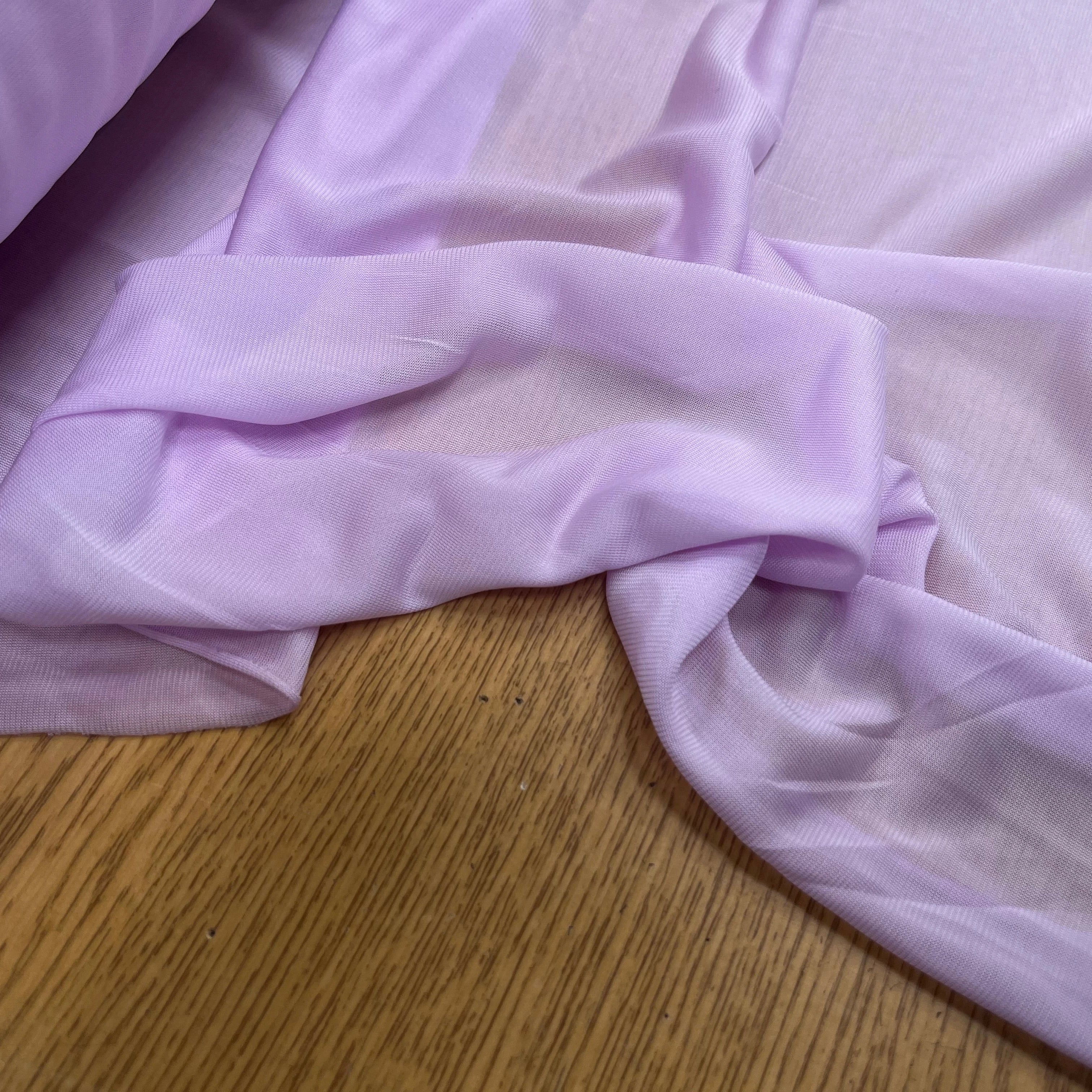 MAILLE RÉSILLE FROIDE VISCOSE LILAC PINK - My Little Coupon