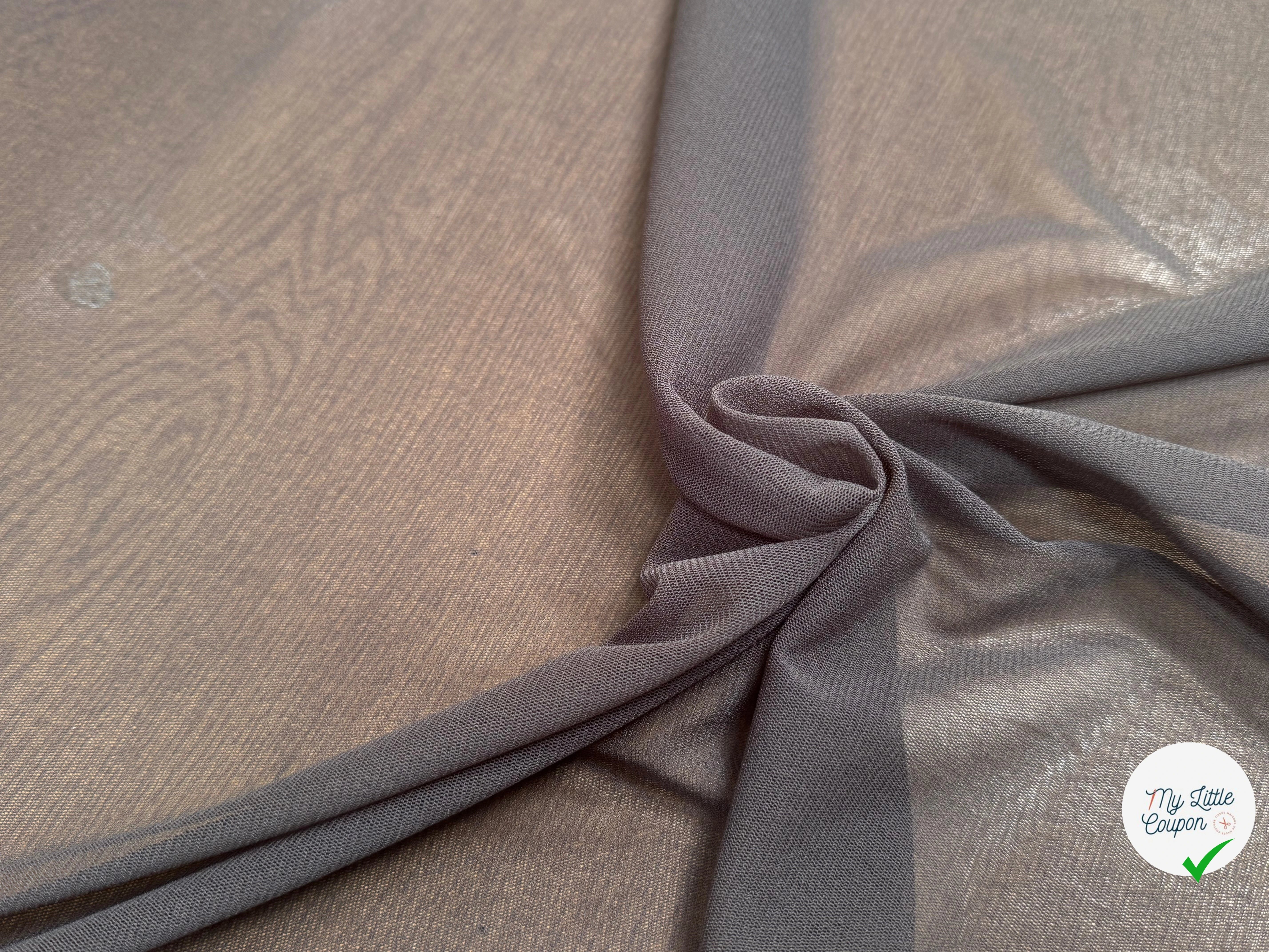 MAILLE RÉSILLE GRIS FONCÉ - My Little Coupon