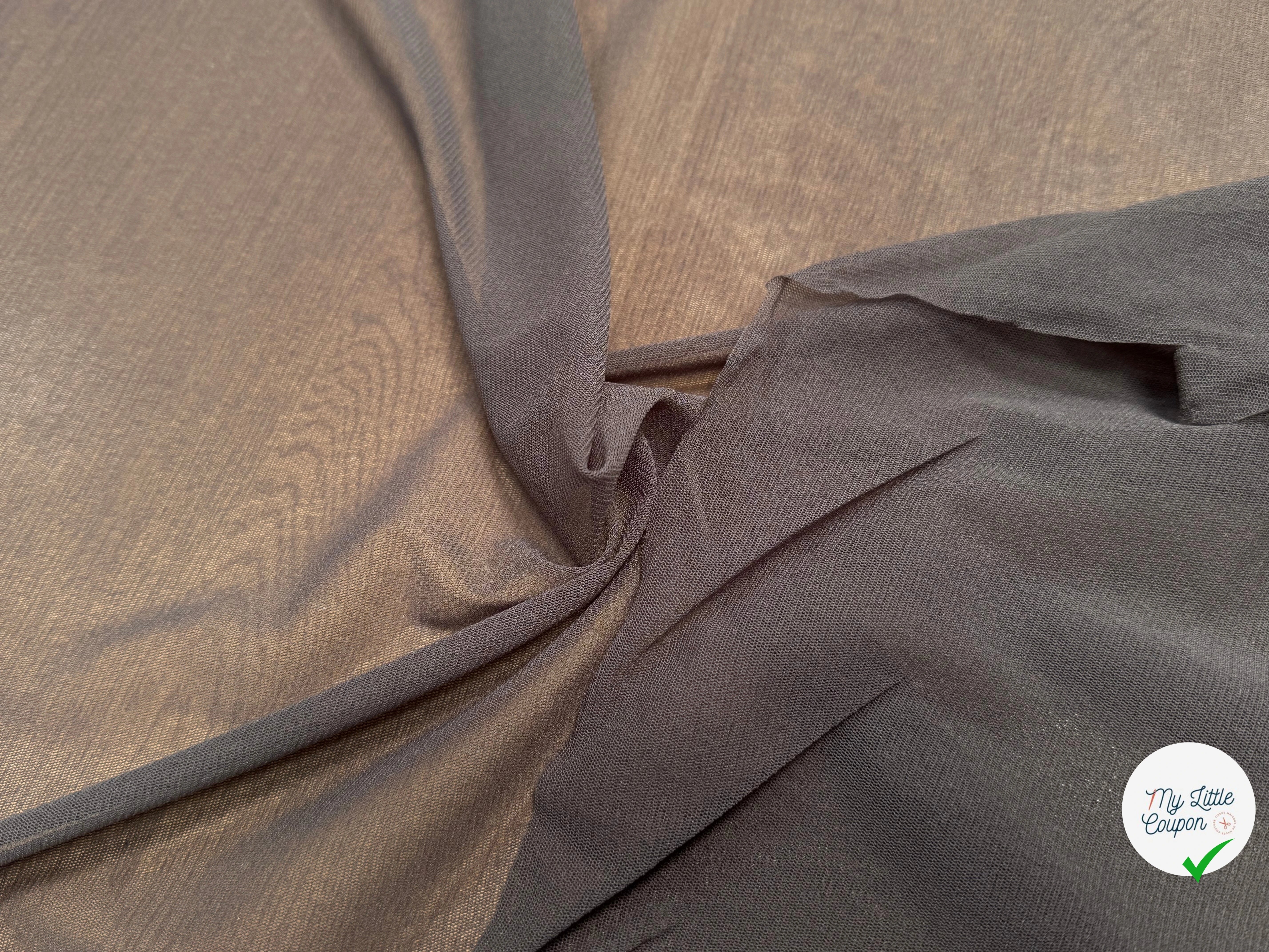 MAILLE RÉSILLE GRIS FONCÉ - My Little Coupon