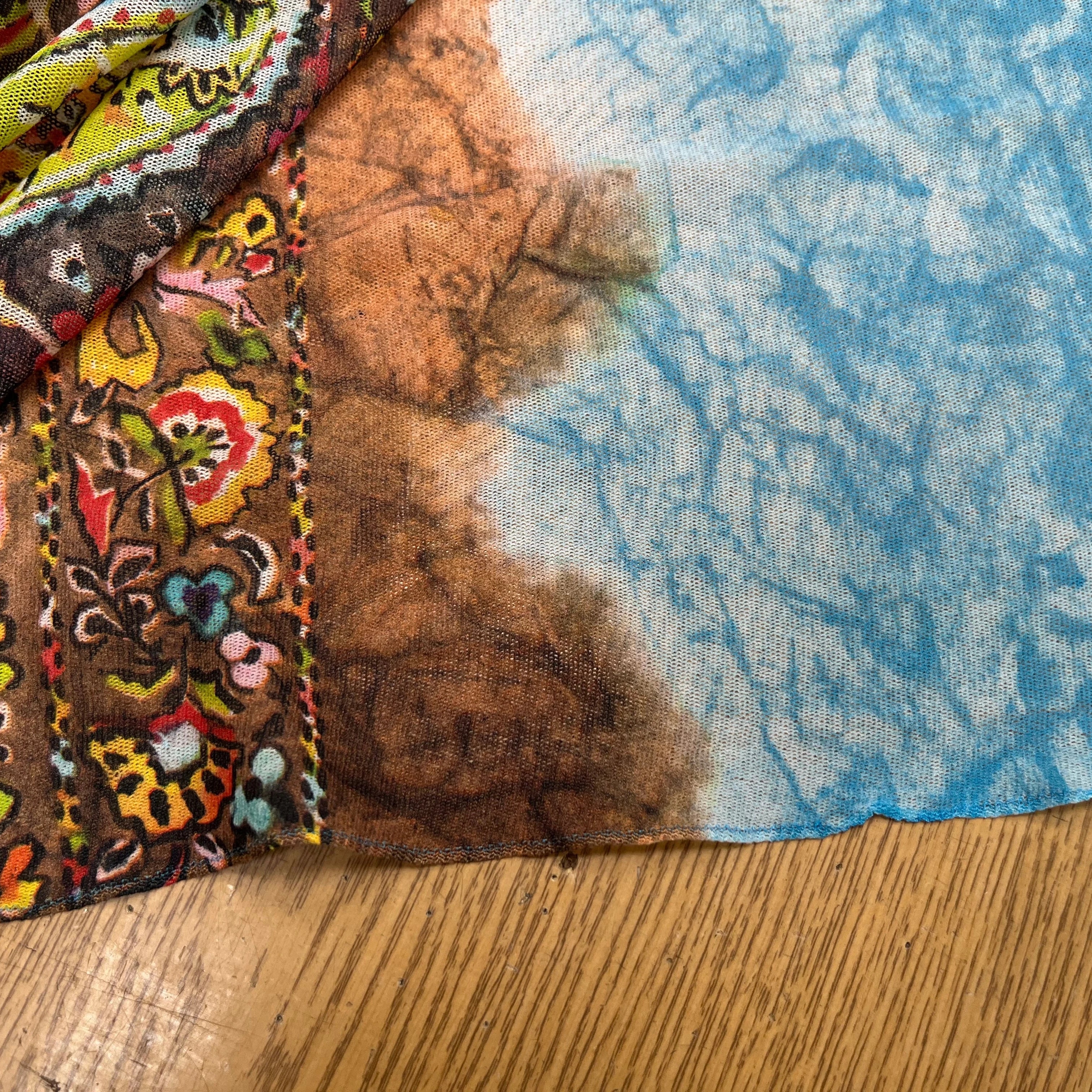 MAILLE RESILLE IMPRIMÉ PIMENT MULTICOLORES - My Little Coupon