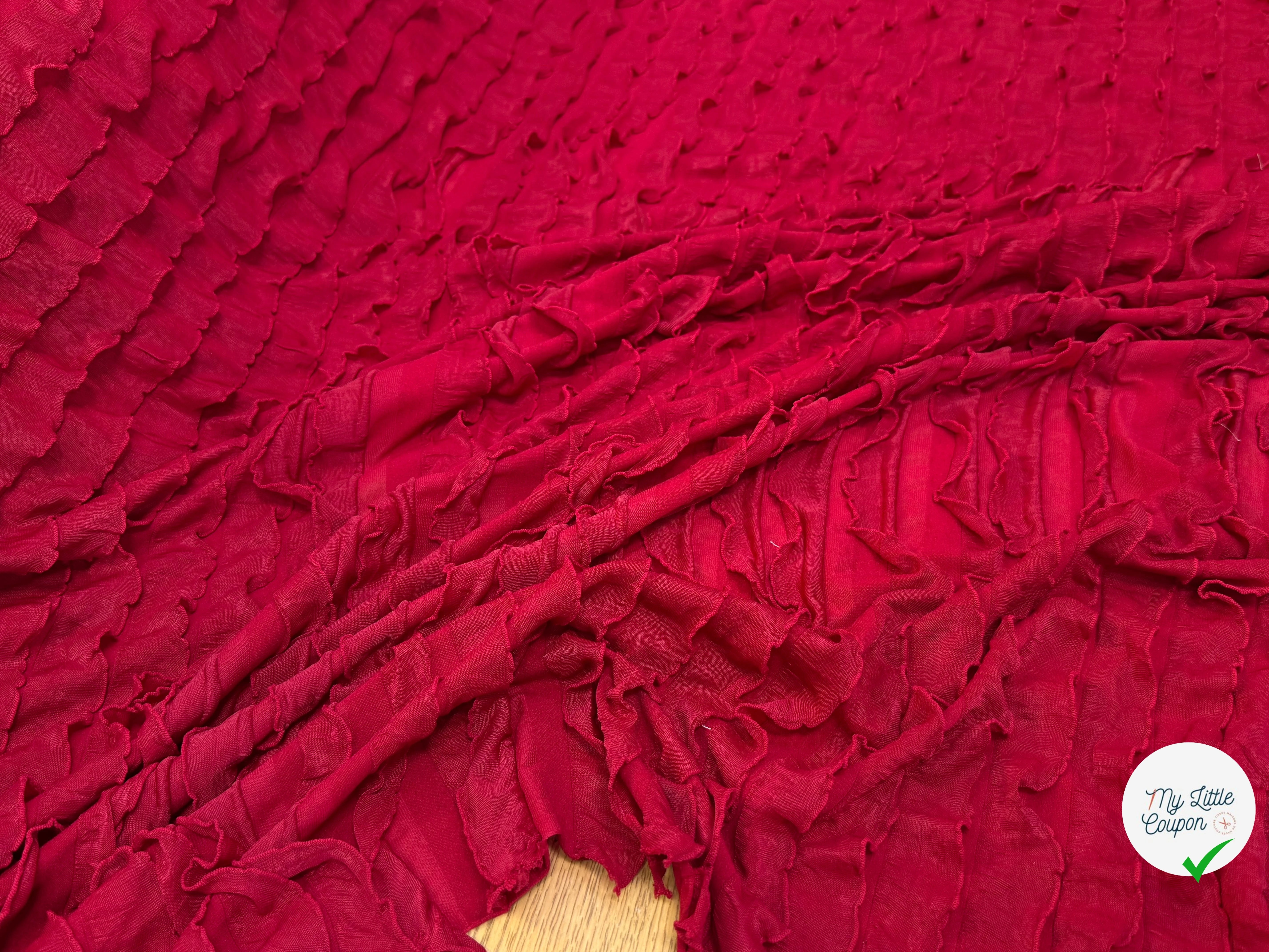 MAILLE ROUGE À VOLANT - My Little Coupon