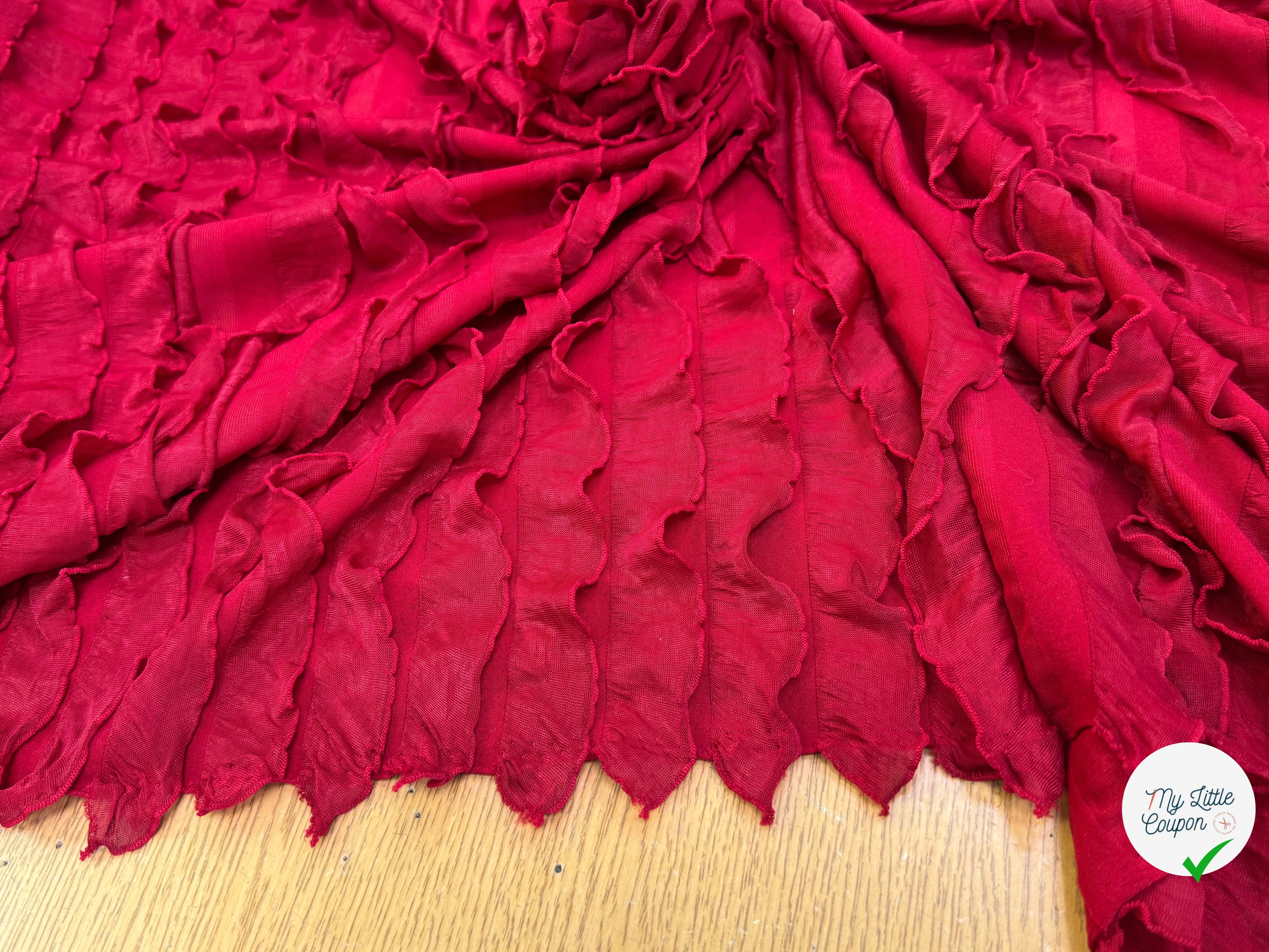 MAILLE ROUGE À VOLANT - My Little Coupon