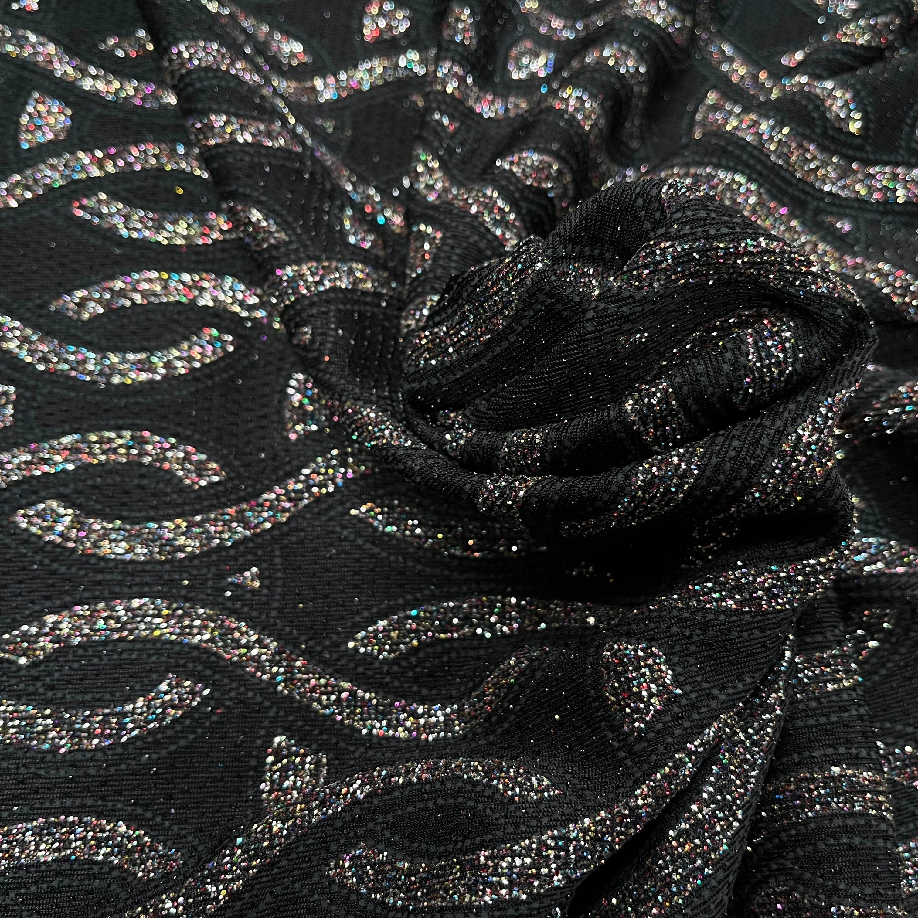 MAILLE SEQUIN MOTIF CROCHETS BRILLANTE MULTICOLORES - My Little Coupon