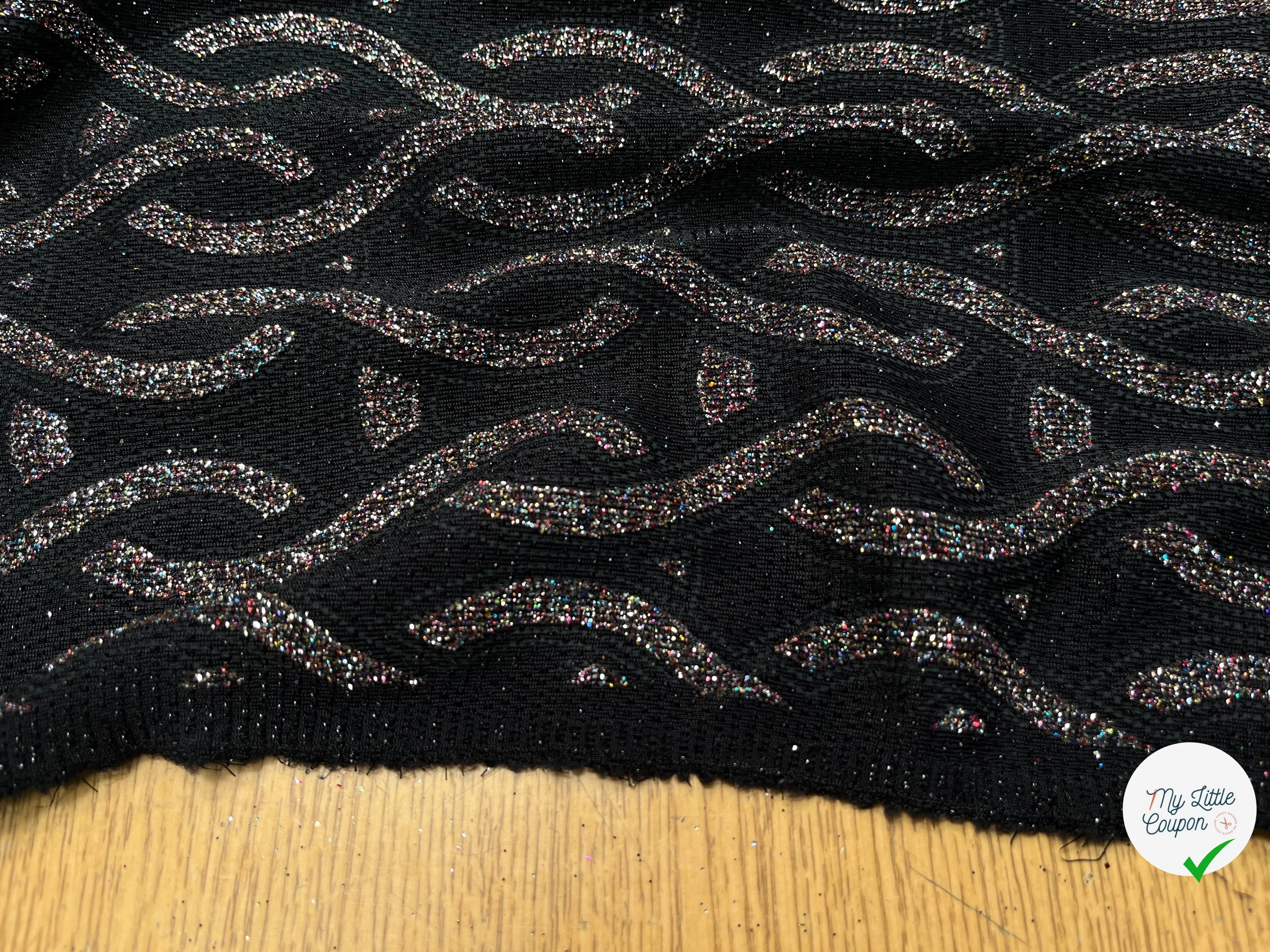 MAILLE SEQUIN MOTIF CROCHETS BRILLANTE MULTICOLORES - My Little Coupon