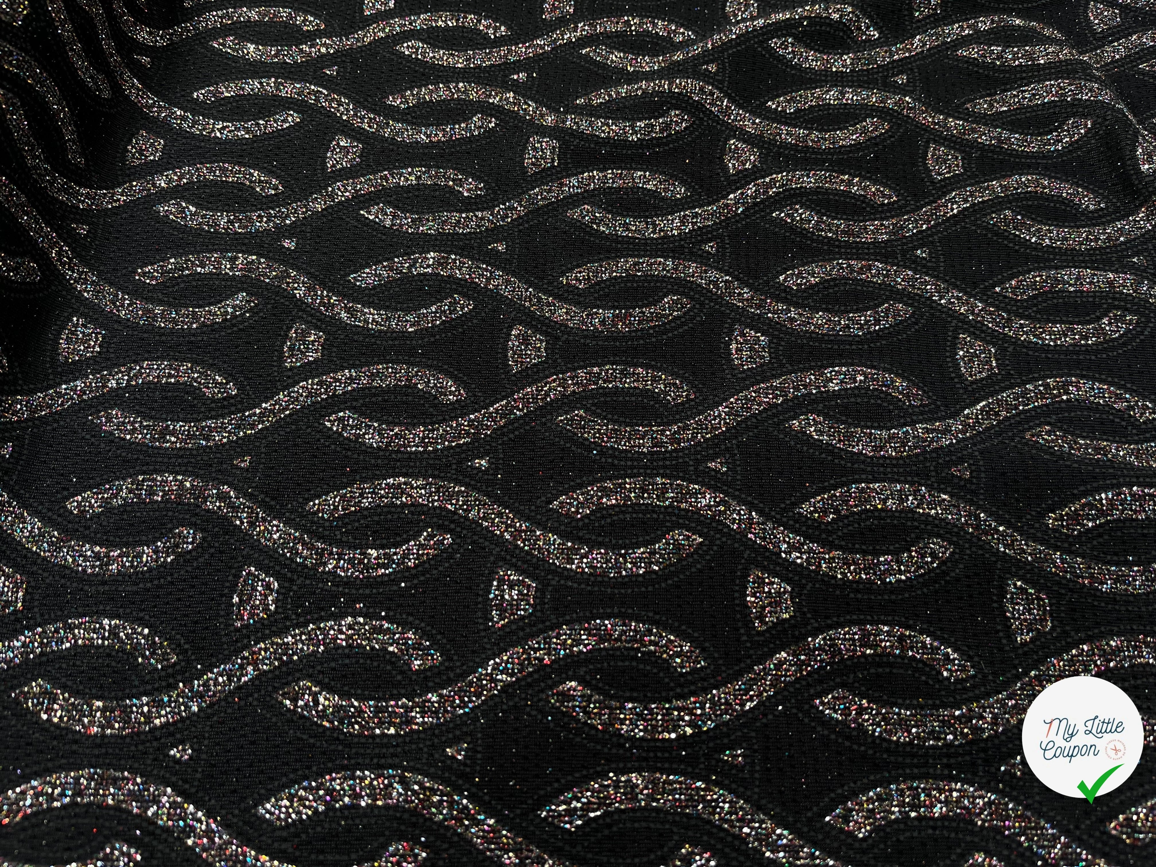 MAILLE SEQUIN MOTIF CROCHETS BRILLANTE MULTICOLORES - My Little Coupon