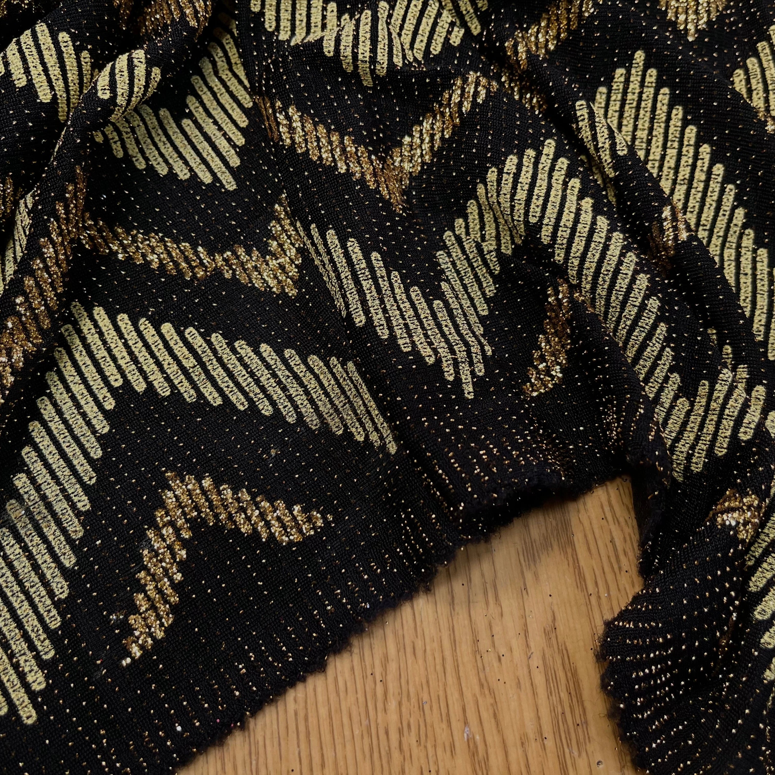 MAILLE SÉQUIN OR BRILLANT MOTIF ZIG-ZAG - My Little Coupon