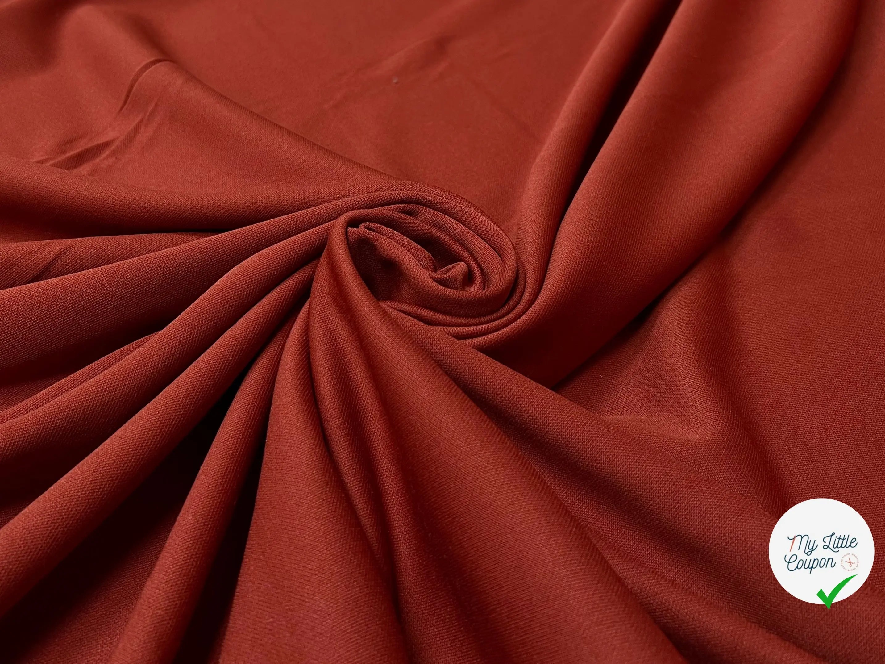 MAILLE STRETCH ROUGE TERRE - My Little Coupon