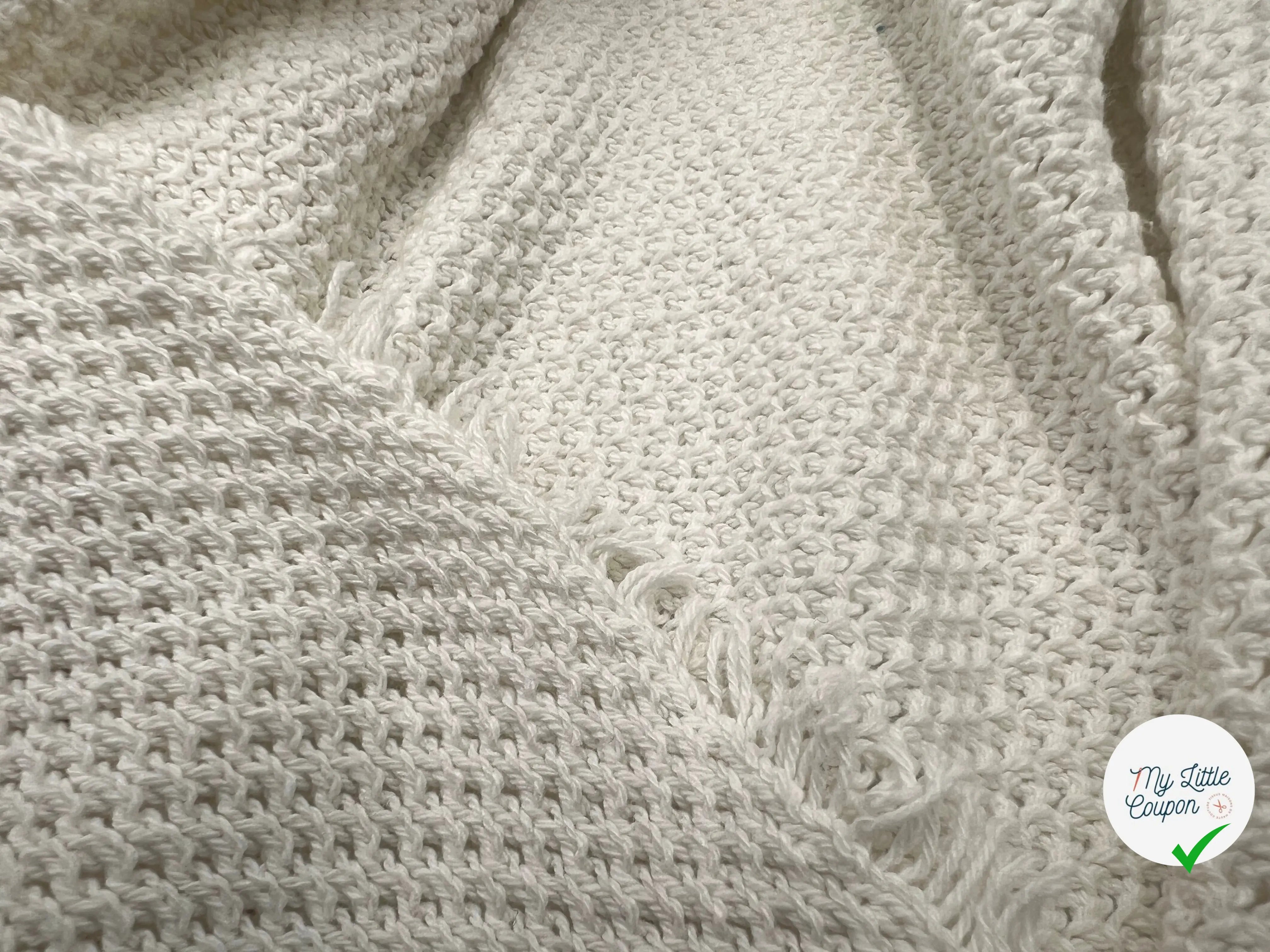 MAILLE TRICOT COTON FAÇON TWEED - coupon de tissu de 3 mètres - My Little Coupon - tissu - coudre