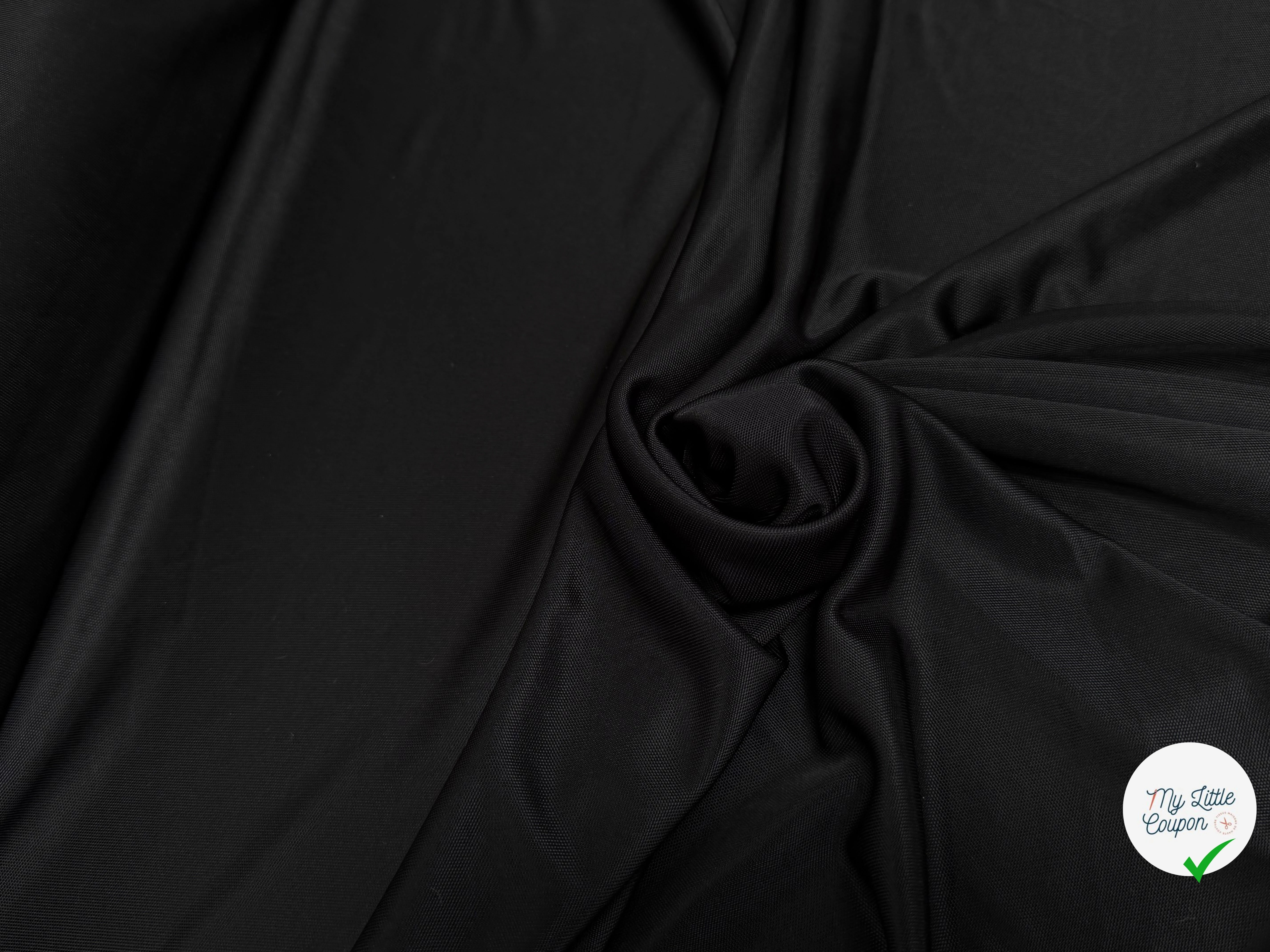 MAILLE VISCOSE LOURDE STRETCH GRANDE LAIZE NOIR - My Little Coupon