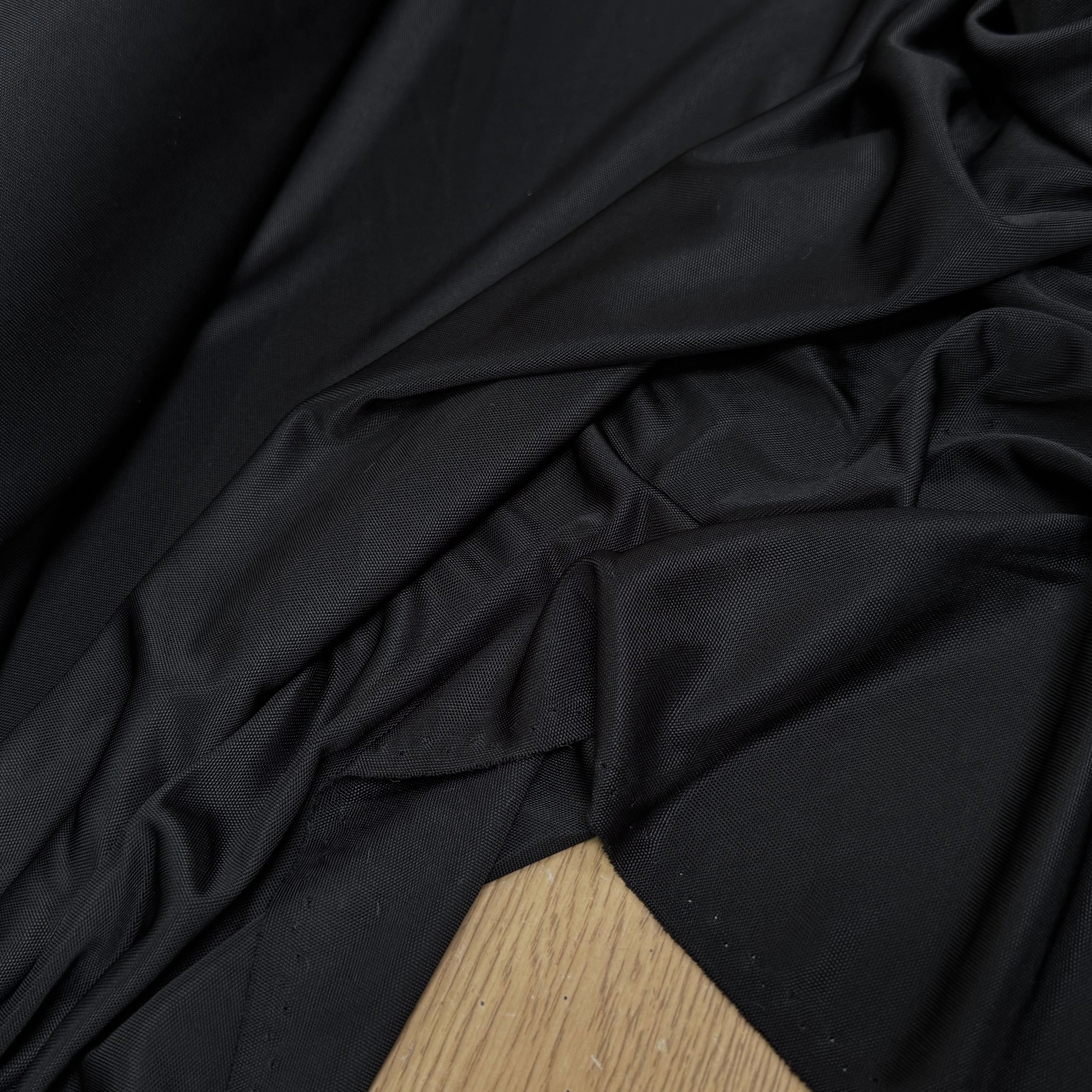 MAILLE VISCOSE LOURDE STRETCH GRANDE LAIZE NOIR - My Little Coupon