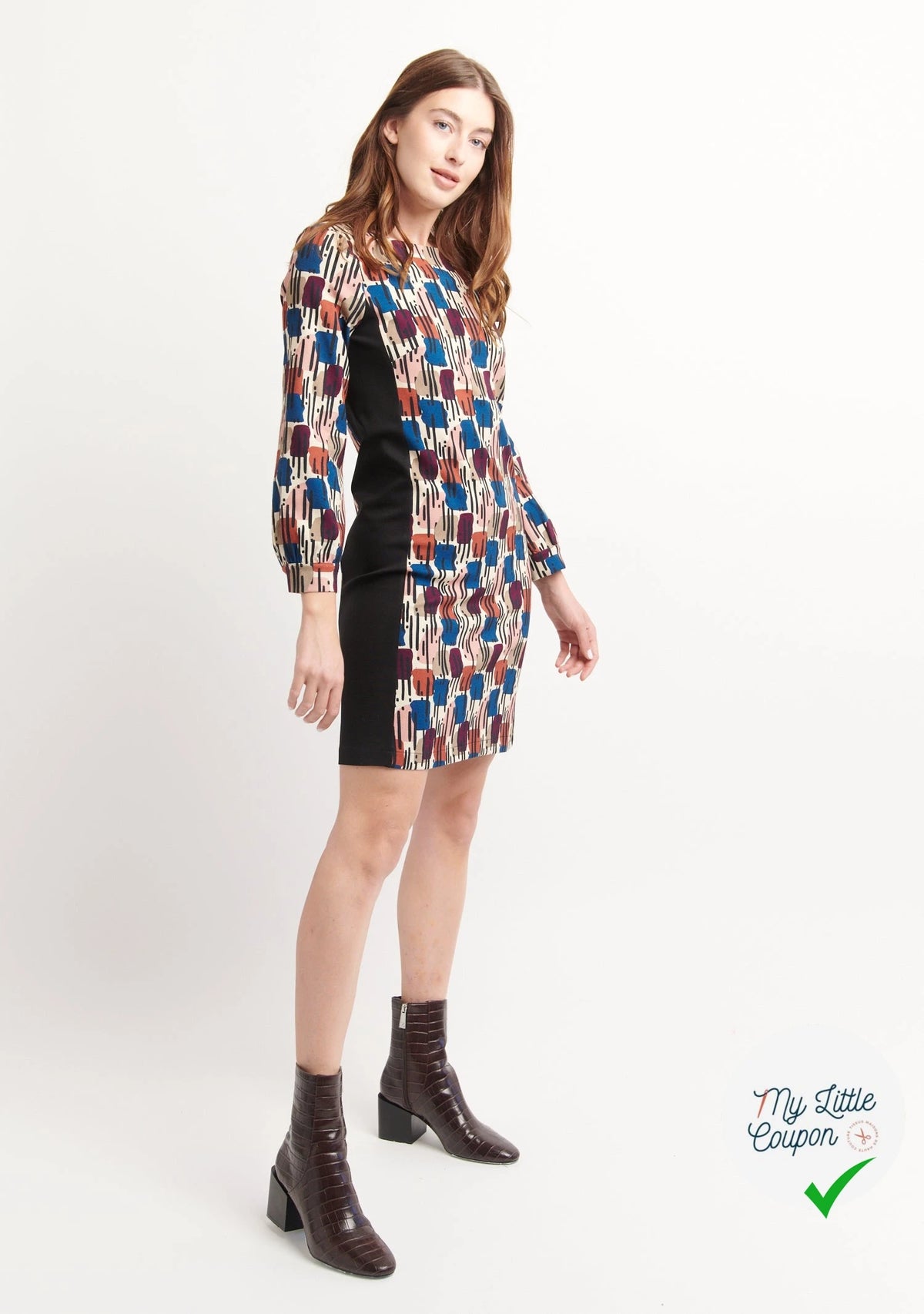 MAILLE VISCOSE STRETCH IMPRIMÉ MOTIF ANNÉES 70 - My Little Coupon