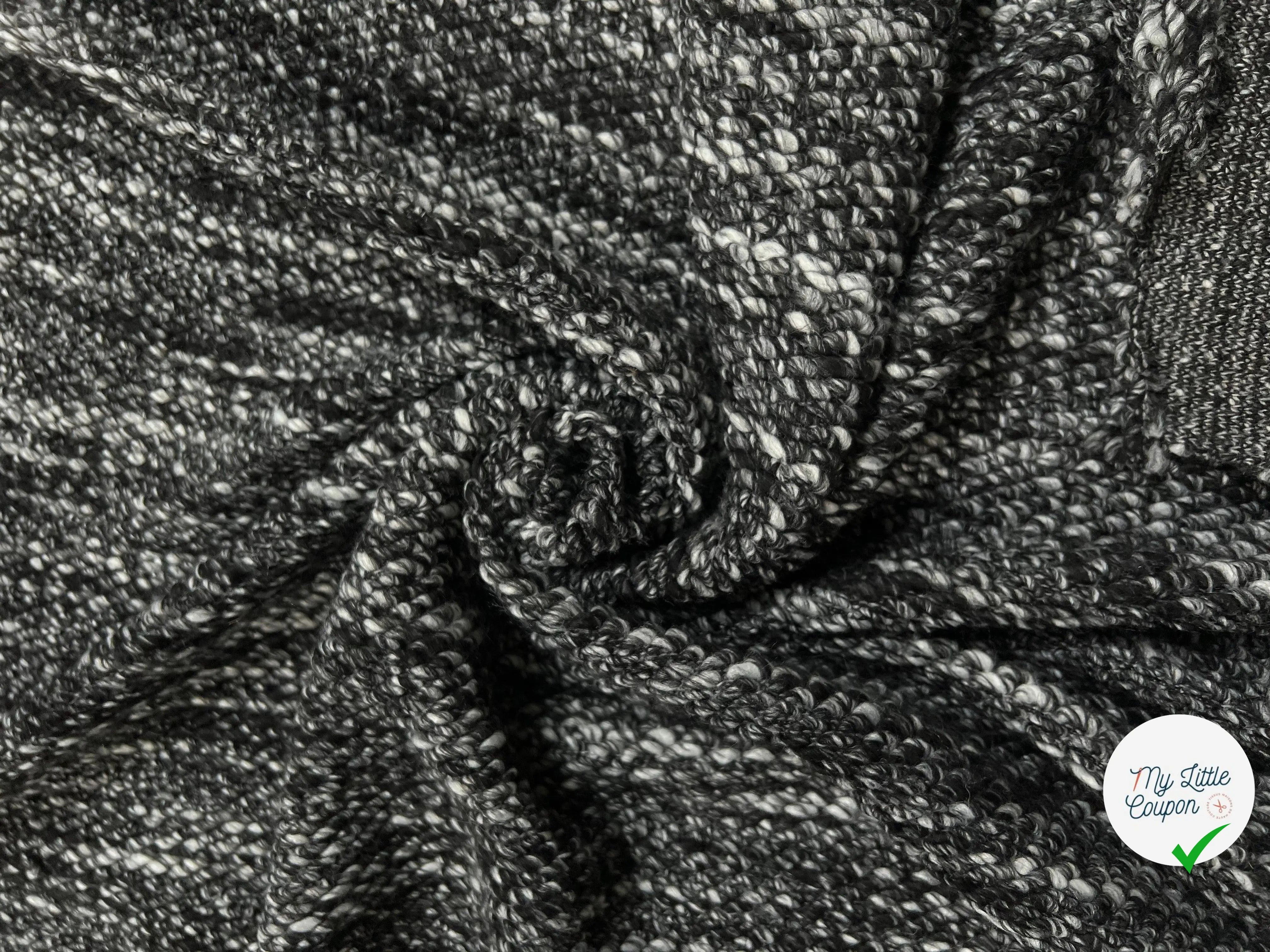 MANTEAU BOUCLETTE BLACK AND WHITE - My Little Coupon - tissu - coudre