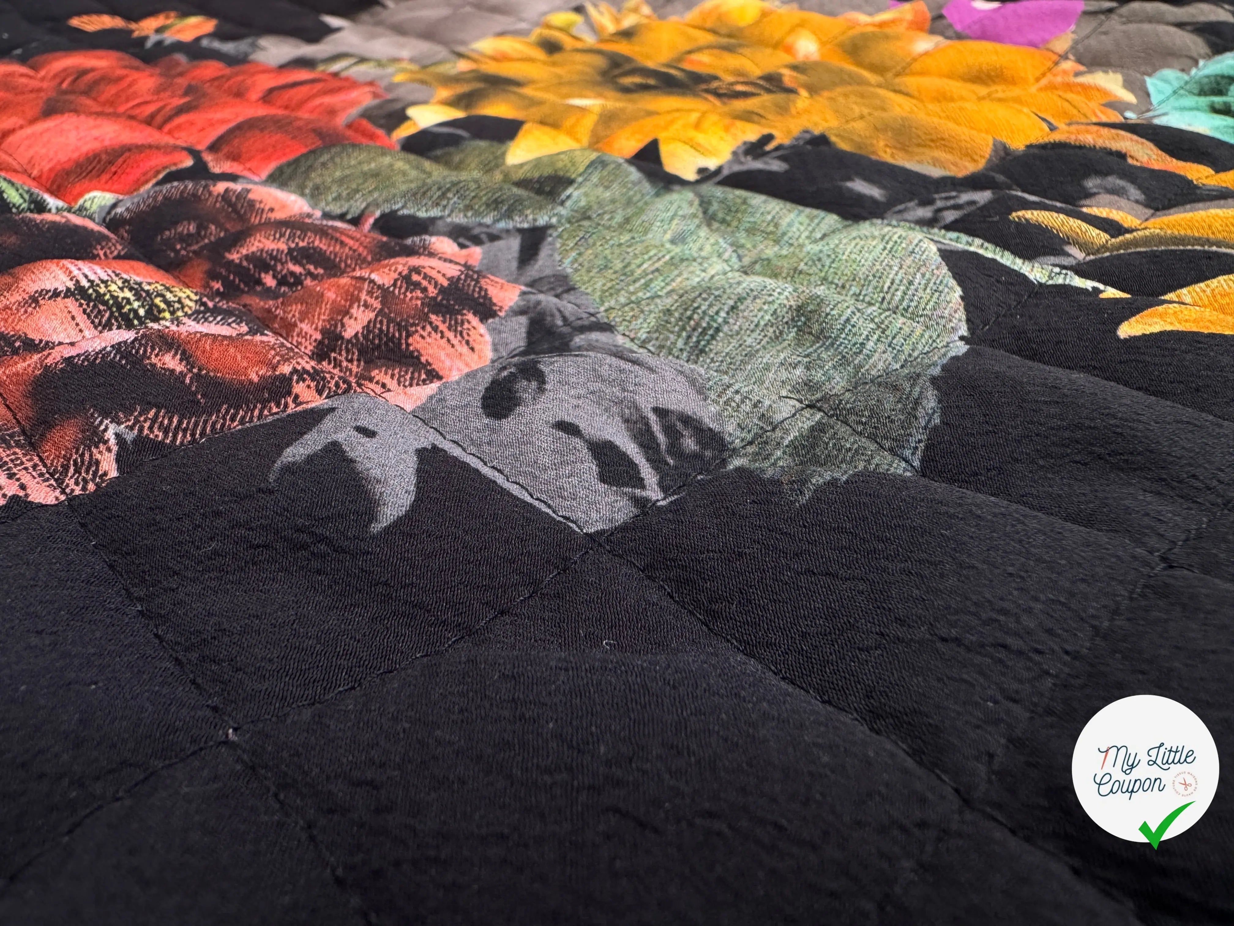MATELASSE DOUBLE FACE CREPE PAPILLON NOIR - My Little Coupon