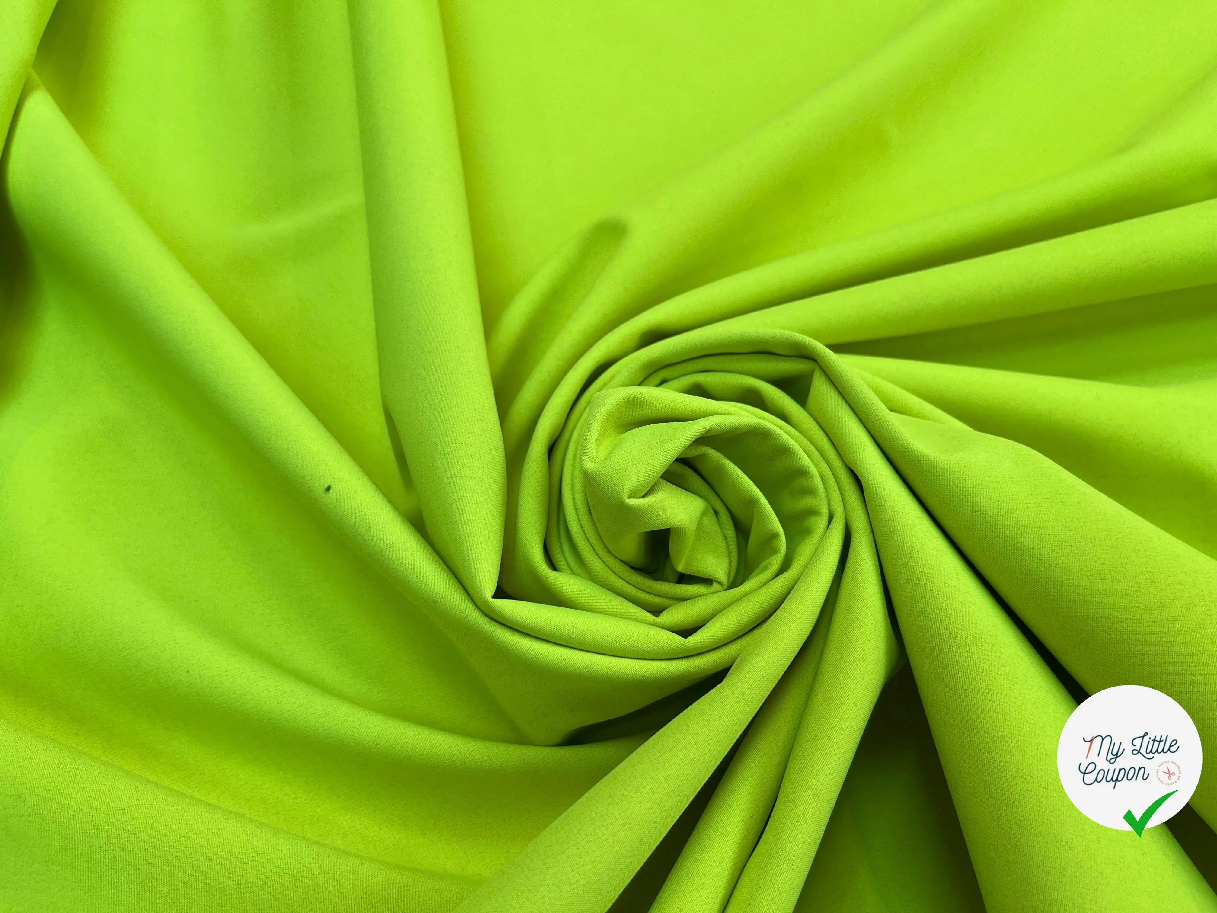 MICROPOLAIRE CONTRECOLLÉ OEKOTEX KC JAUNE FLUO/NOIR - My Little Coupon