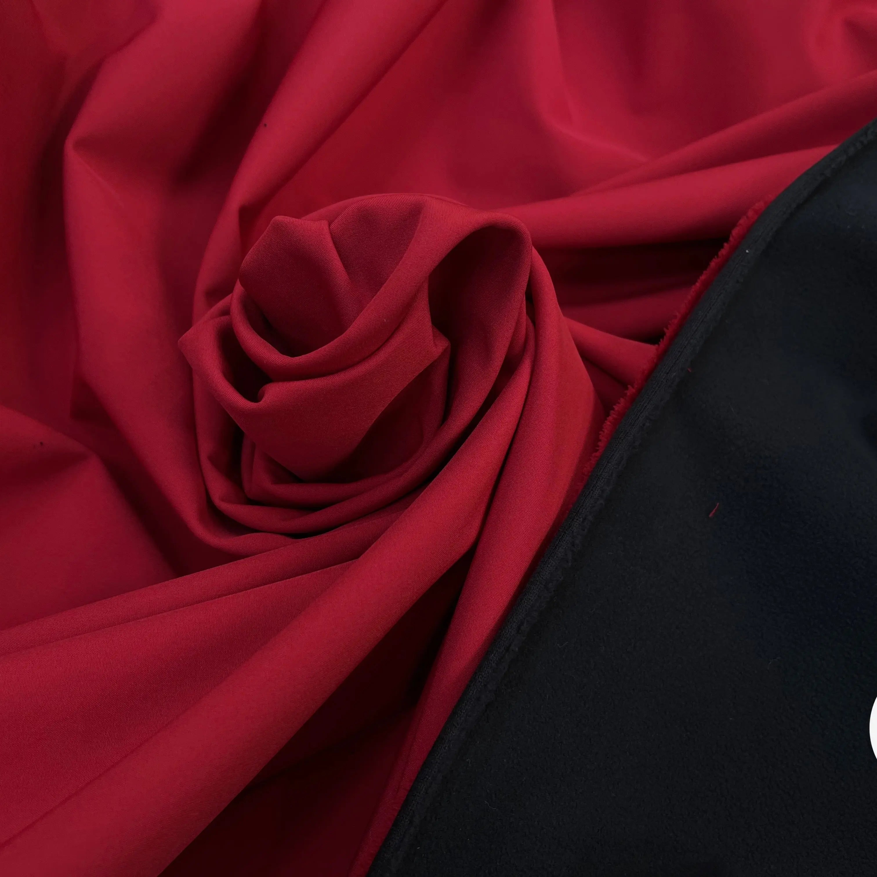 MICROPOLAIRE CONTRECOLLÉ OEKOTEX KC ROUGE/NOIR - My Little Coupon