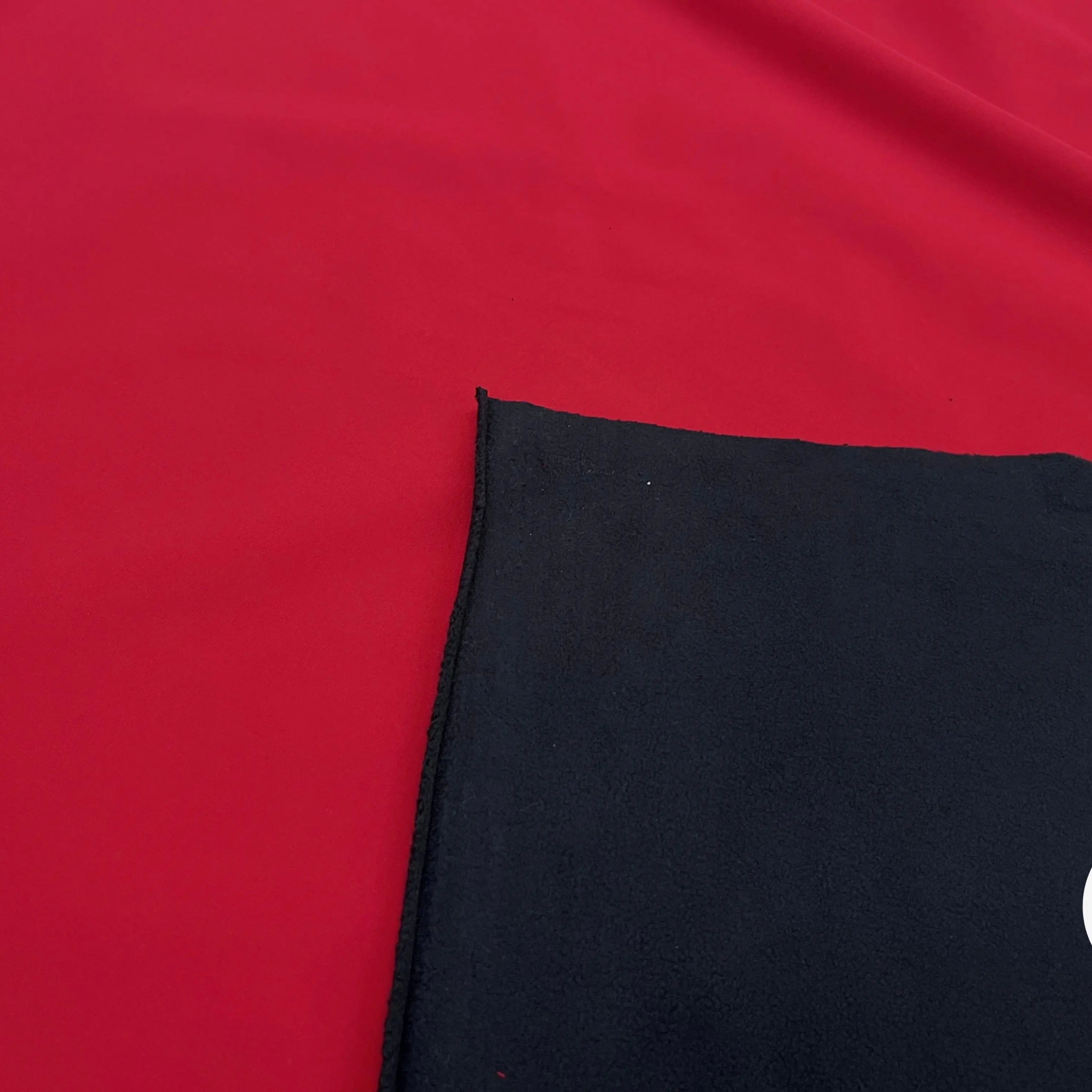 MICROPOLAIRE CONTRECOLLÉ OEKOTEX KC ROUGE/NOIR - My Little Coupon