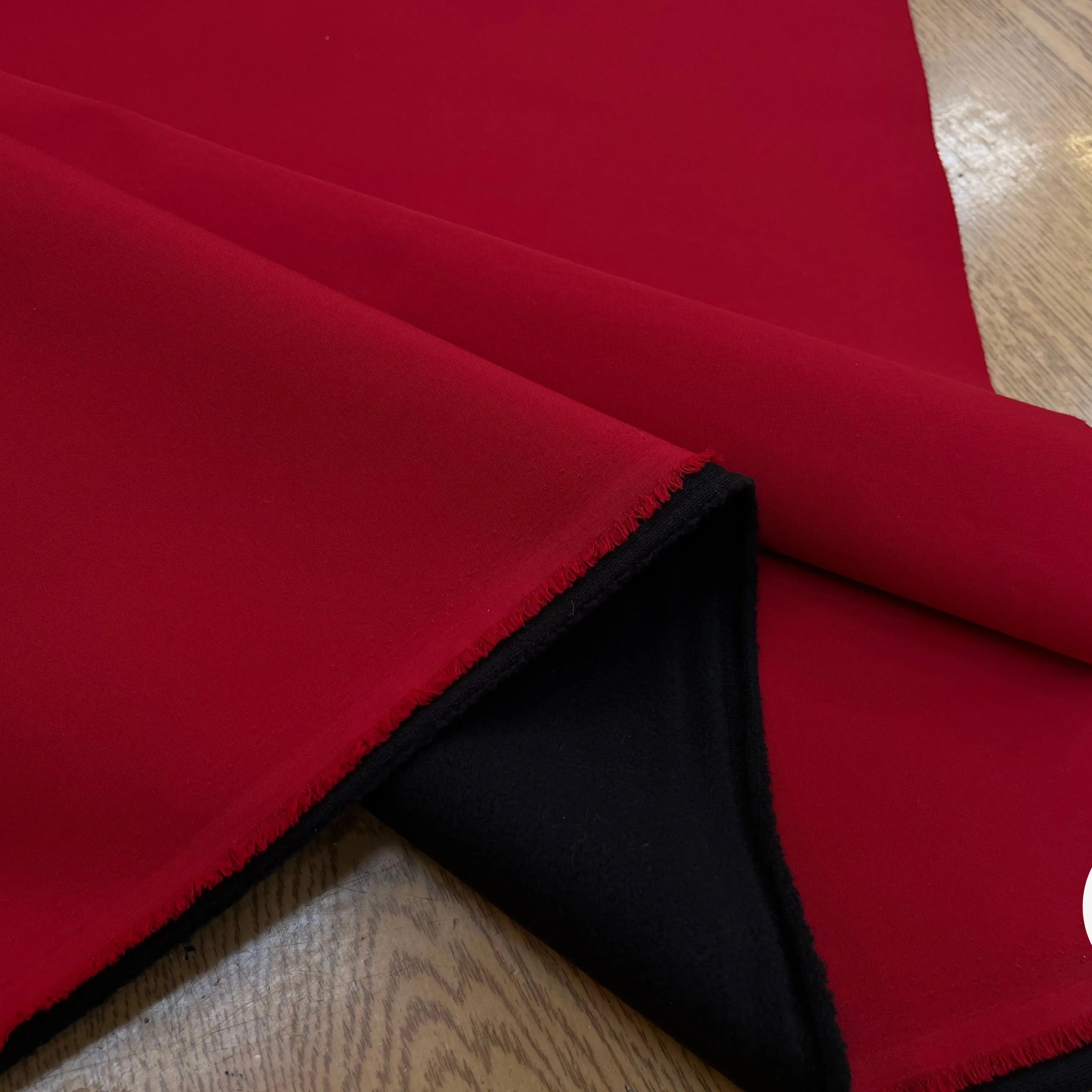 MICROPOLAIRE CONTRECOLLÉ OEKOTEX KC ROUGE/NOIR - My Little Coupon