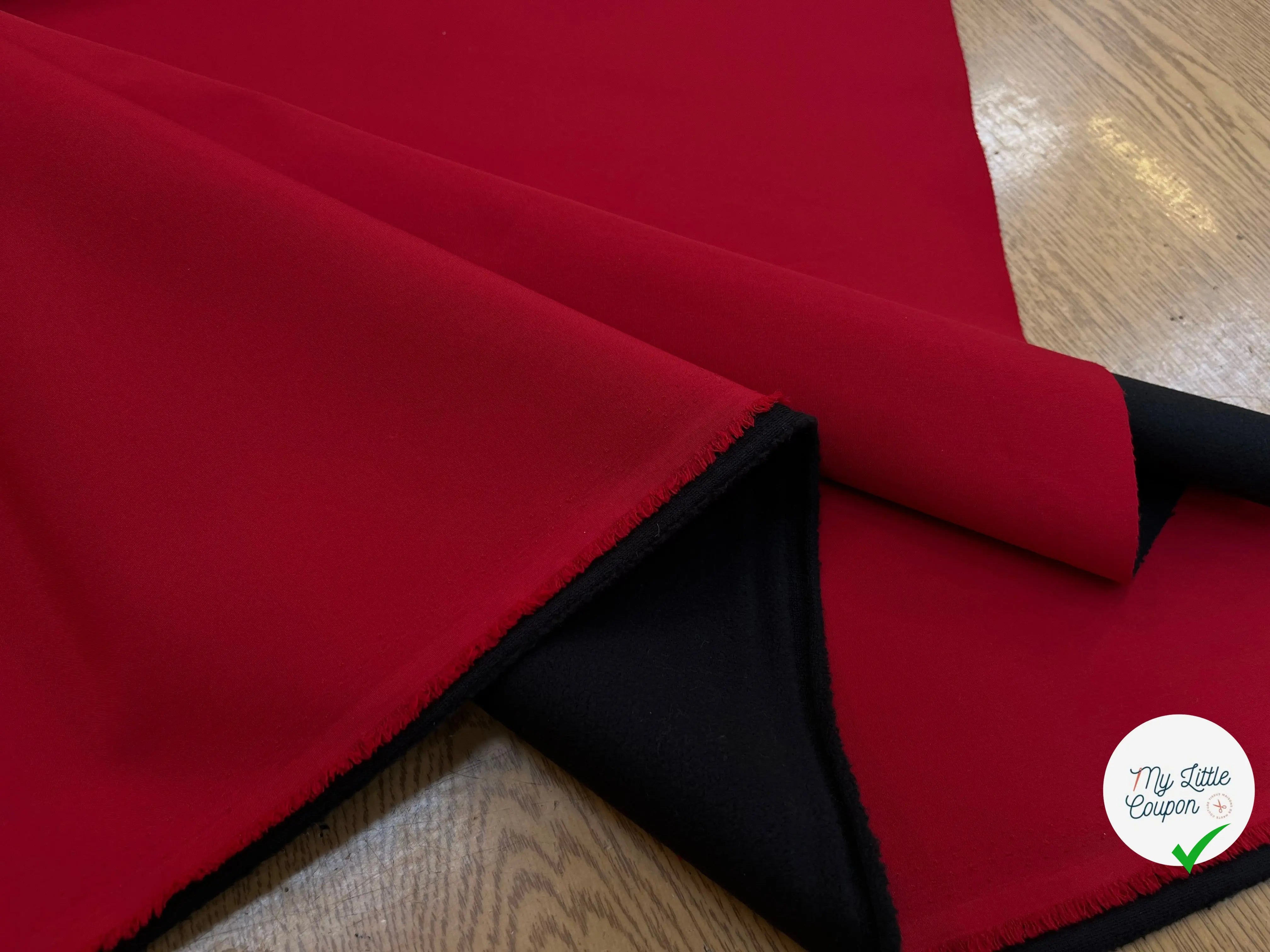 MICROPOLAIRE CONTRECOLLÉ OEKOTEX KC ROUGE/NOIR - My Little Coupon