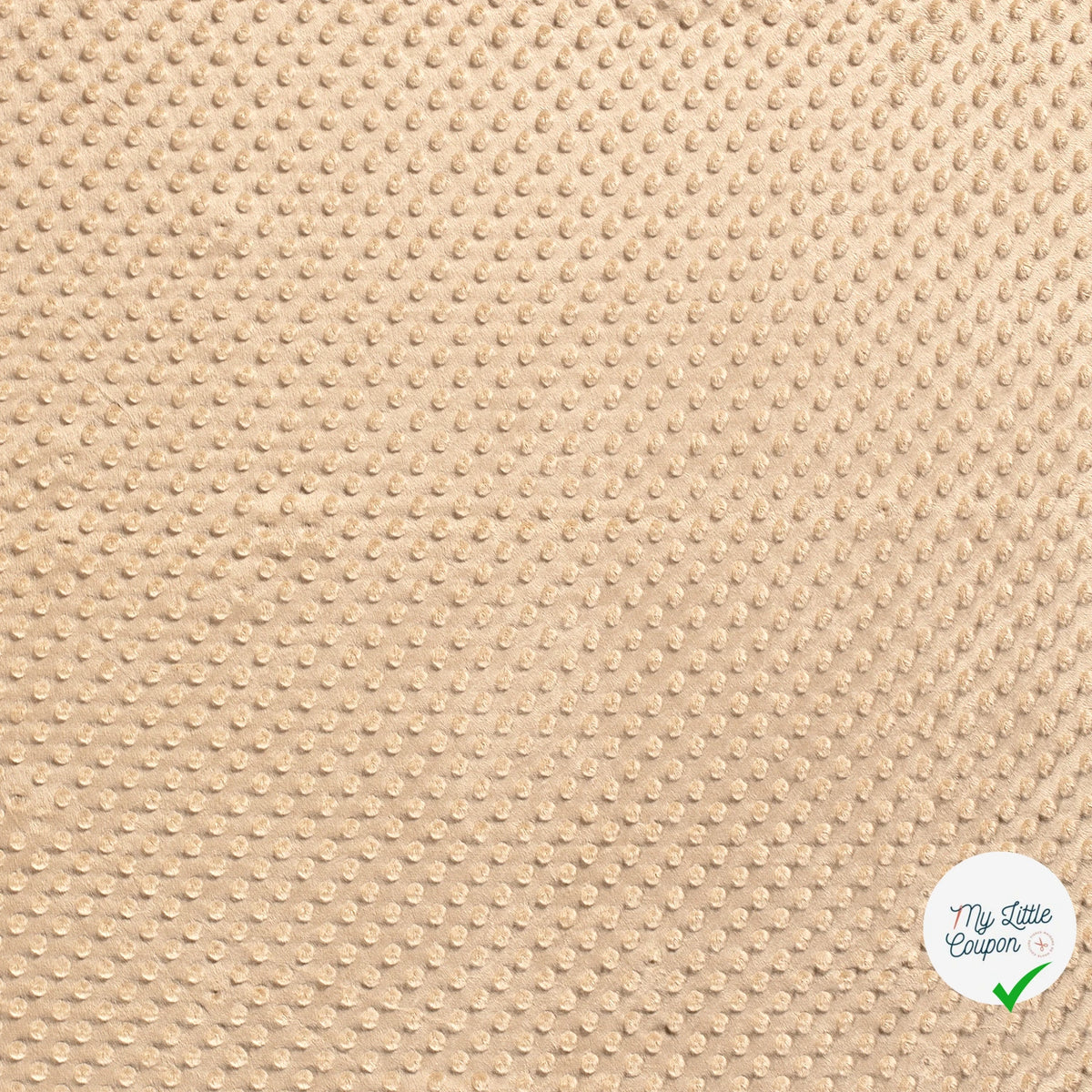 MINKY À POIS DOUX CAMEL - My Little Coupon