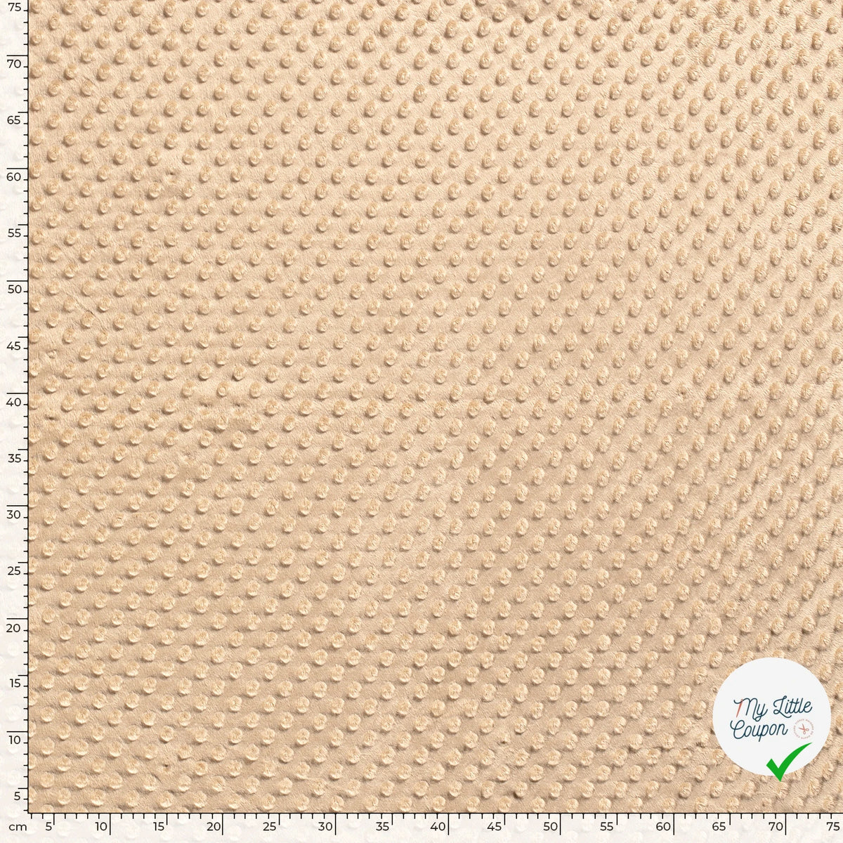 MINKY À POIS DOUX CAMEL - My Little Coupon