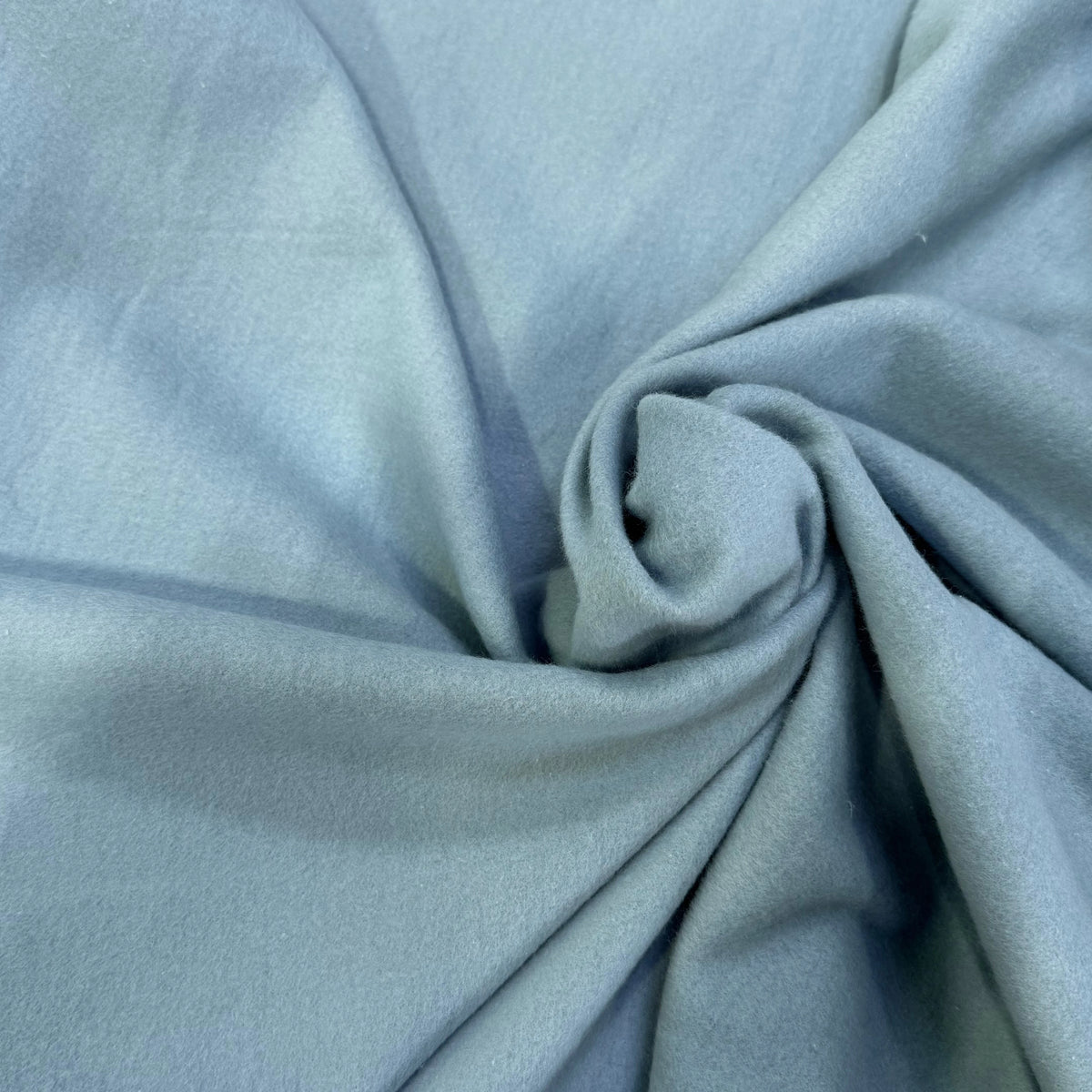 MOLLETON GRATTÉ TOUT DOUX 100% COTON BLEU AQUA GRANDE LAIZE - My Little Coupon