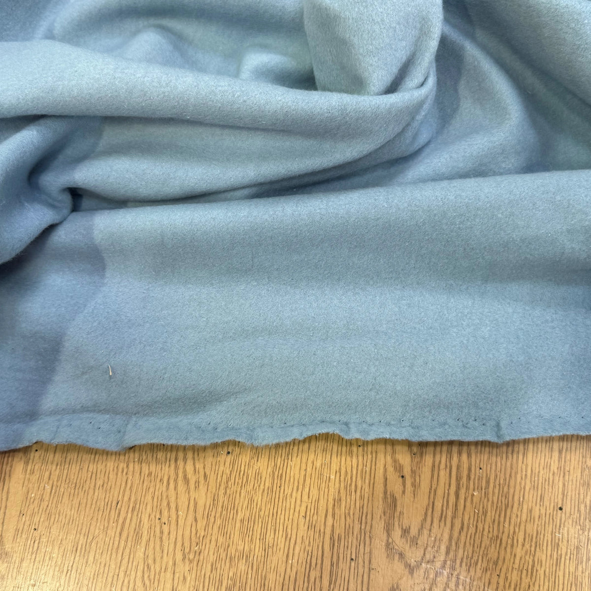 MOLLETON GRATTÉ TOUT DOUX 100% COTON BLEU AQUA GRANDE LAIZE - My Little Coupon