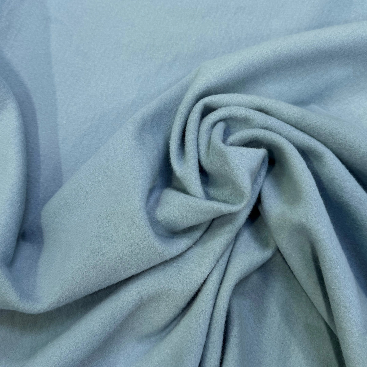 MOLLETON GRATTÉ TOUT DOUX 100% COTON BLEU AQUA GRANDE LAIZE - My Little Coupon