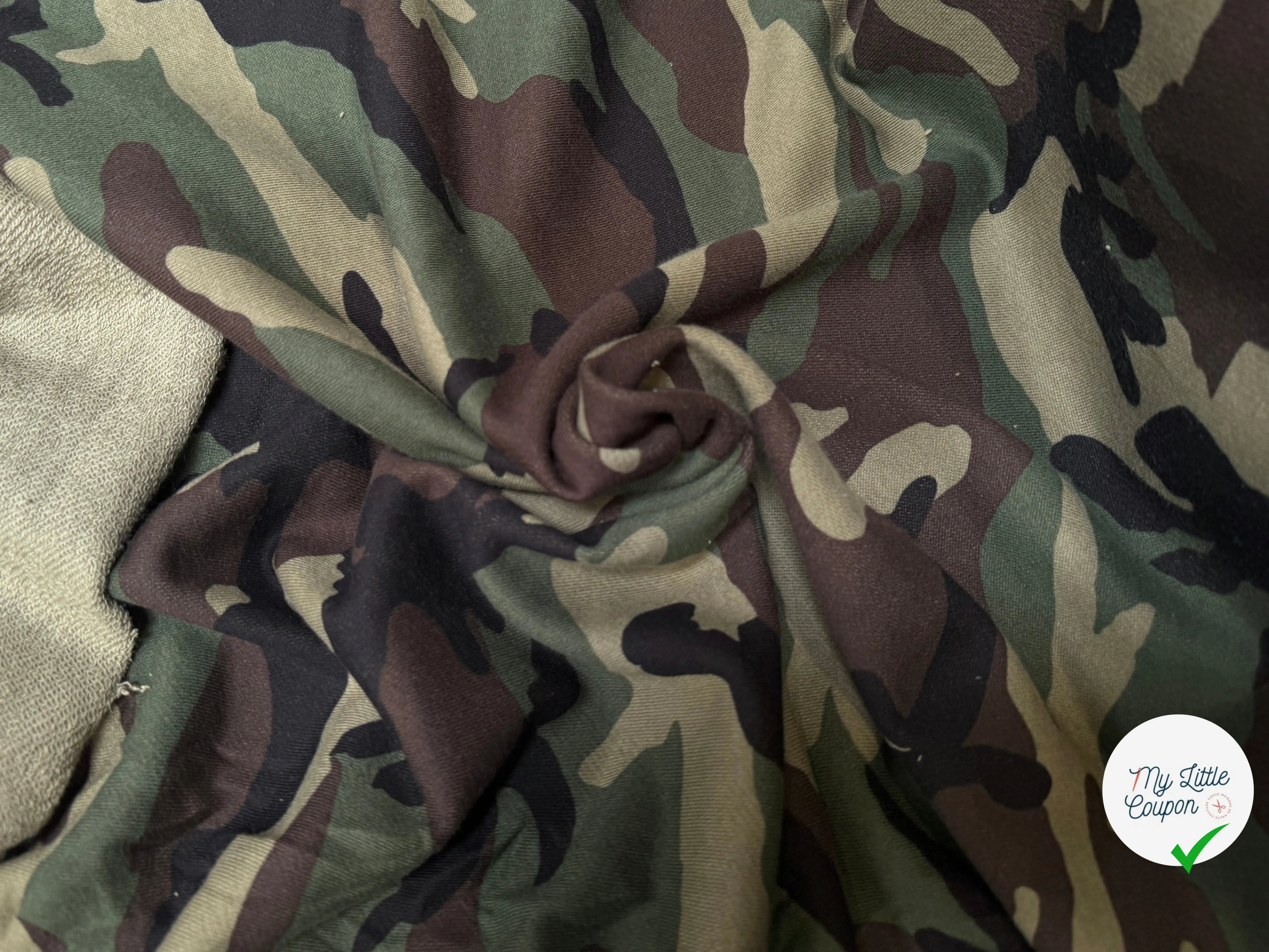 MOLLETON SWEAT 100% COTON ARMY - My Little Coupon