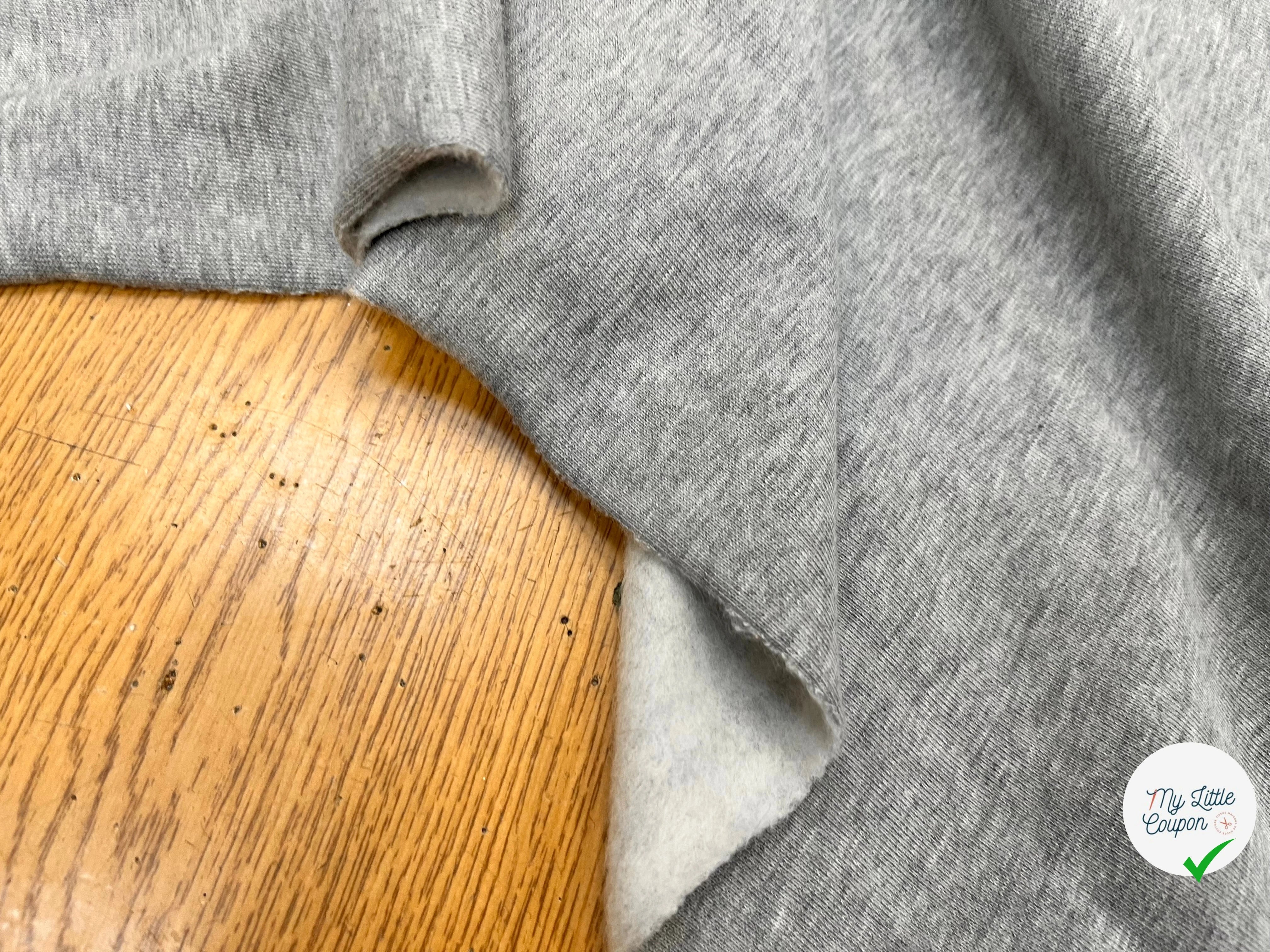 MOLLETON SWEAT GRIS CHINÉ 150CM - My Little Coupon