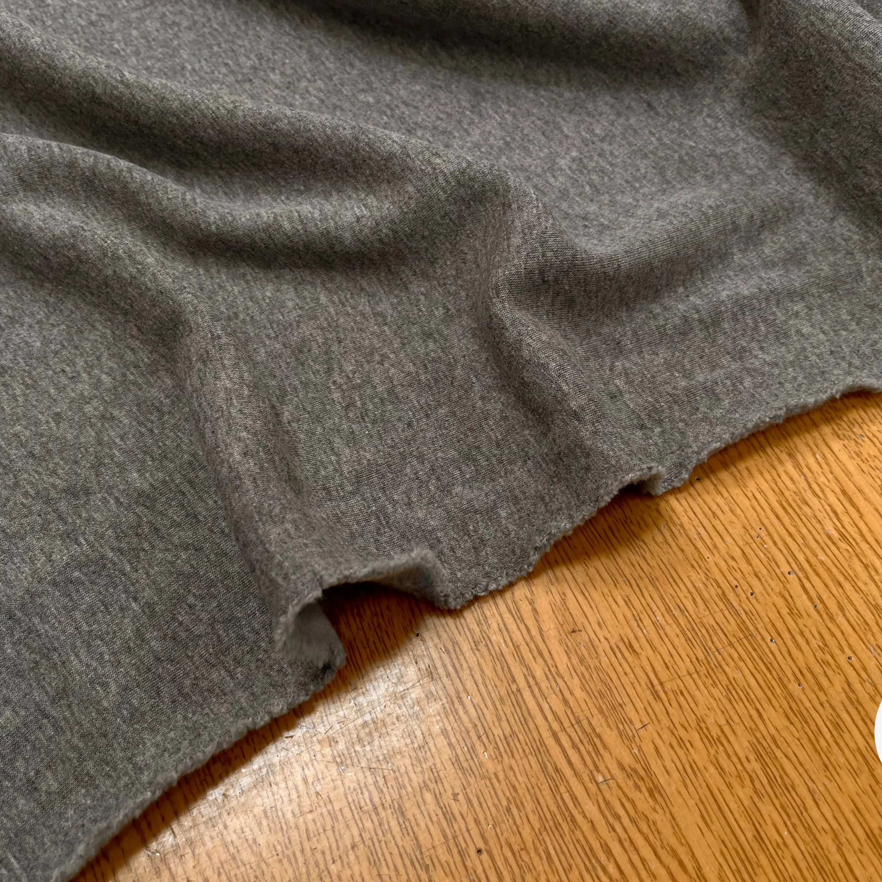 MOLLETON TOUT DOUX ENVERS GRATTÉ MADE IN FRANCE 280 GRIS 24 - My Little Coupon