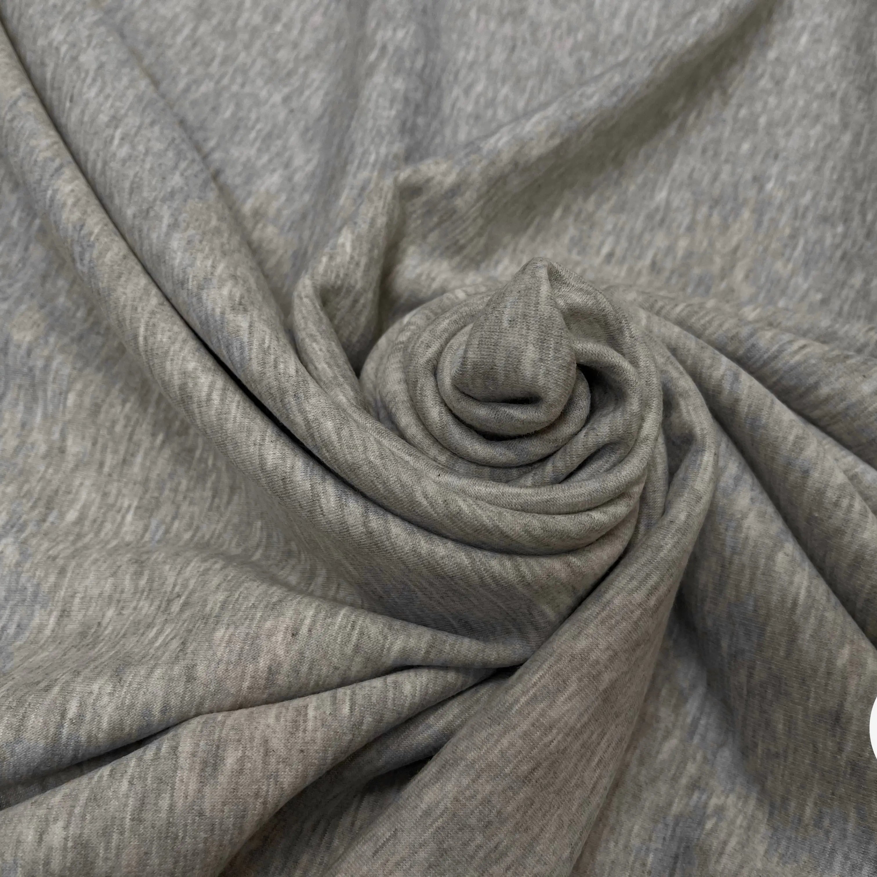 MOLLETON TOUT DOUX ENVERS GRATTÉ MADE IN FRANCE 280 GRIS SCORIE 56 - My Little Coupon