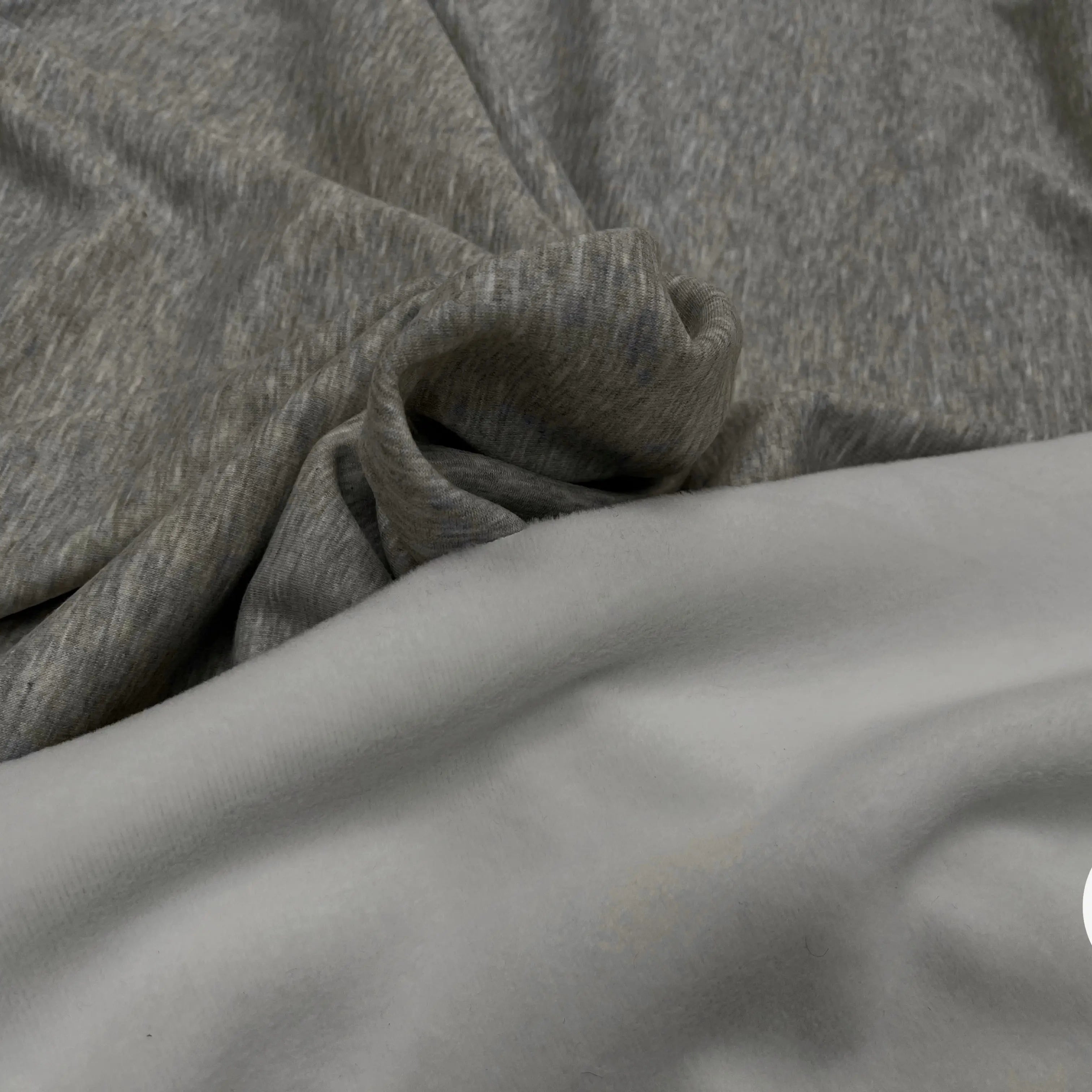 MOLLETON TOUT DOUX ENVERS GRATTÉ MADE IN FRANCE 280 GRIS SCORIE 56 - My Little Coupon