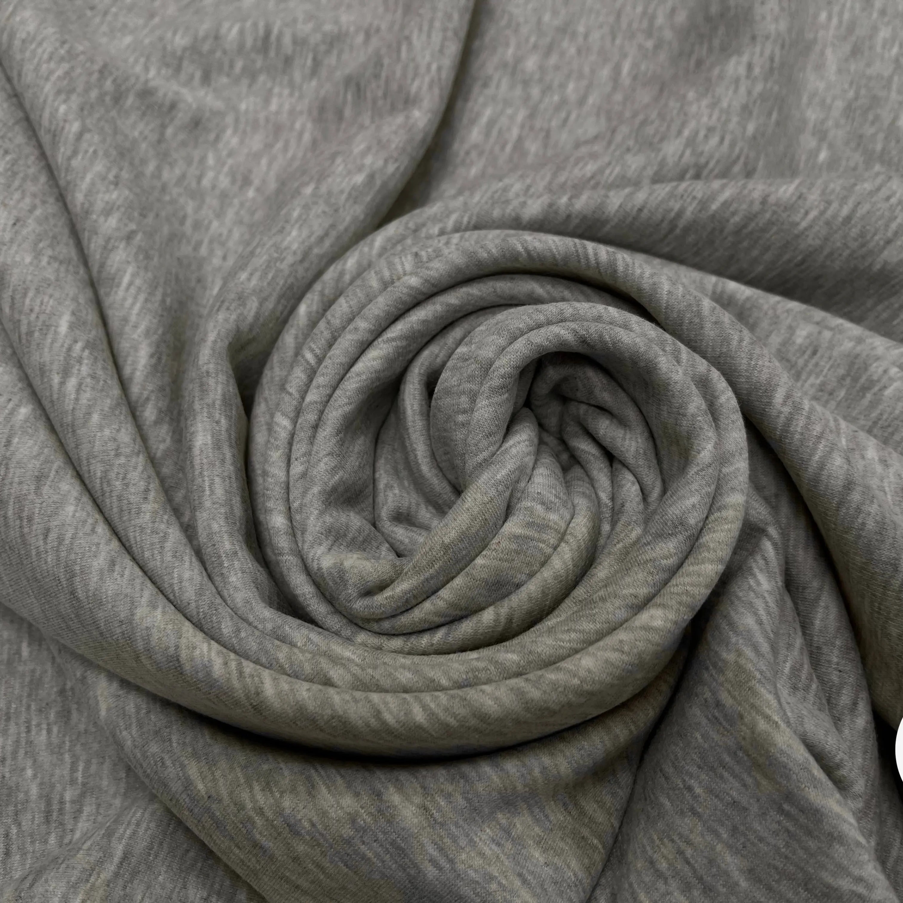 MOLLETON TOUT DOUX ENVERS GRATTÉ MADE IN FRANCE 280 GRIS SCORIE 56 - My Little Coupon