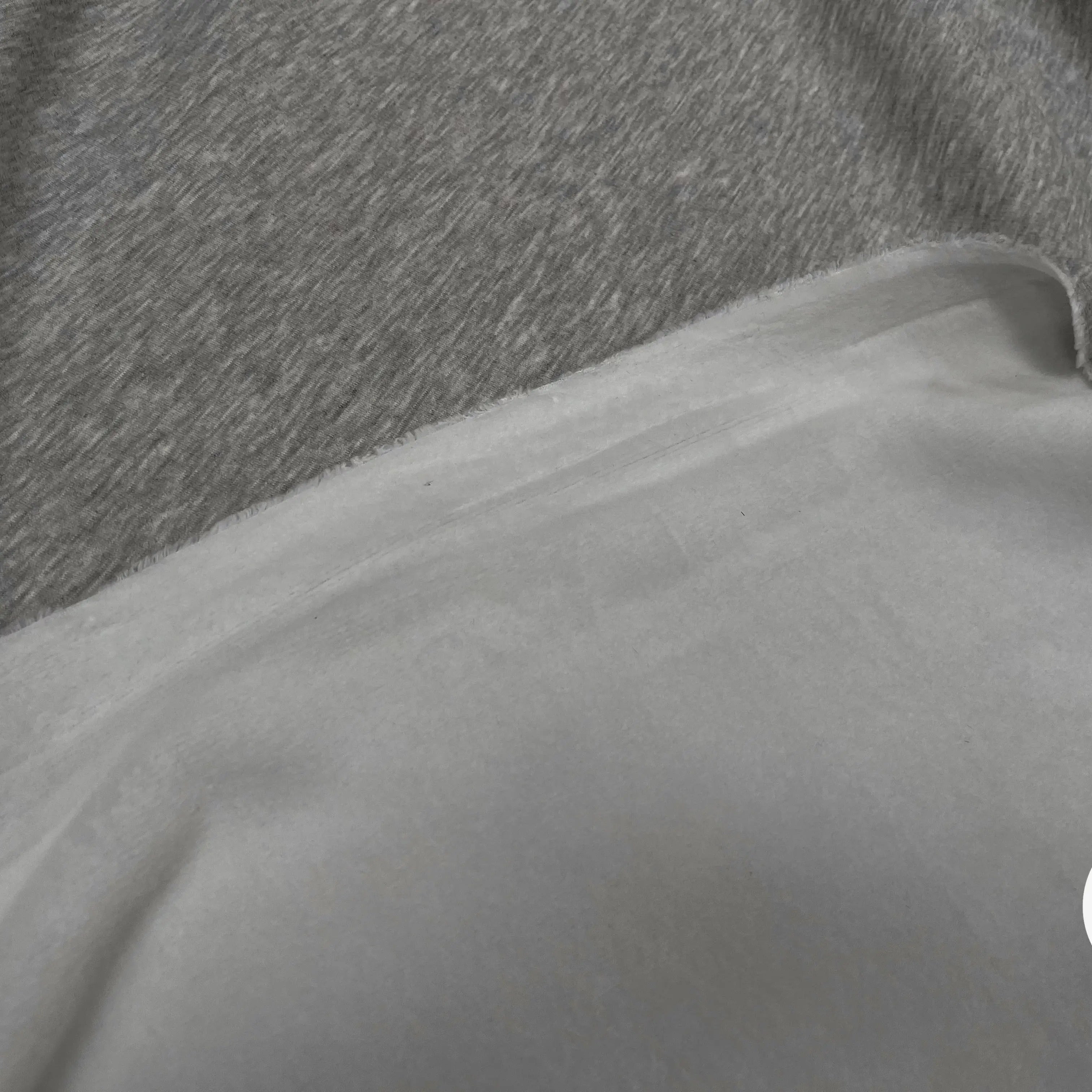 MOLLETON TOUT DOUX ENVERS GRATTÉ MADE IN FRANCE 280 GRIS SCORIE 56 - My Little Coupon