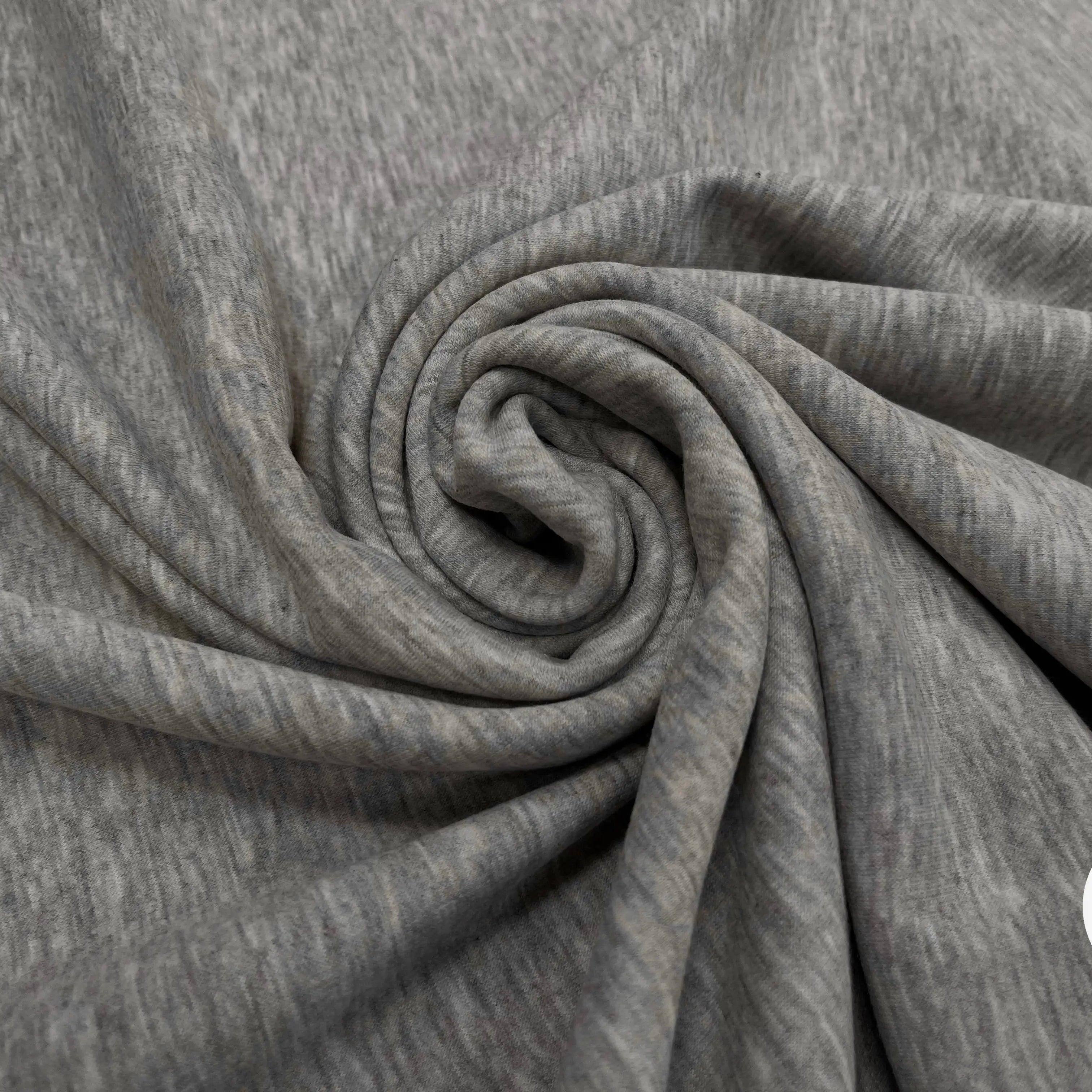 MOLLETON TOUT DOUX ENVERS GRATTÉ MADE IN FRANCE 280 GRIS SCORIE 56 - My Little Coupon