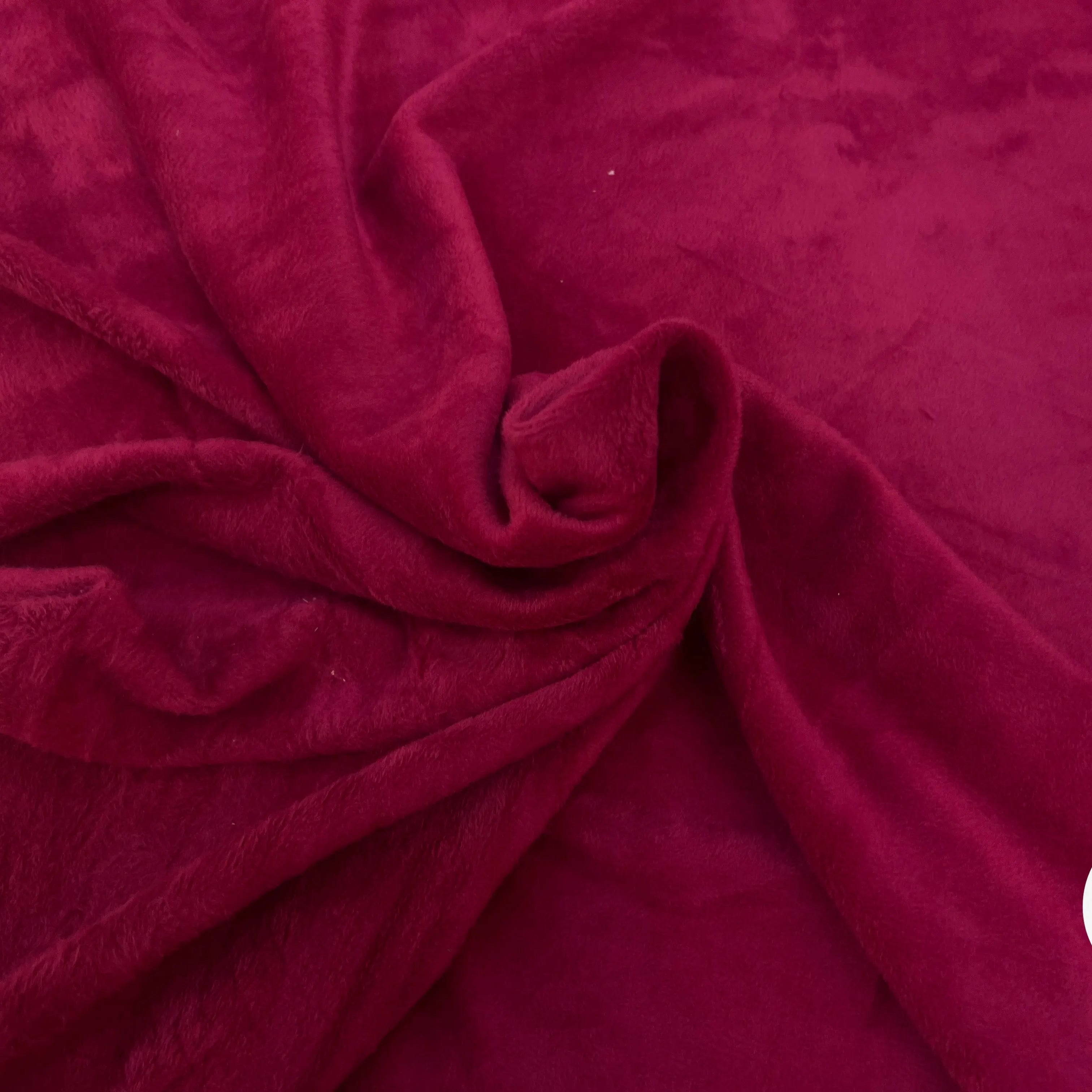 MOLLETON TOUT DOUX ENVERS GRATTÉ MADE IN FRANCE 280 UNI GROSEILLE - My Little Coupon