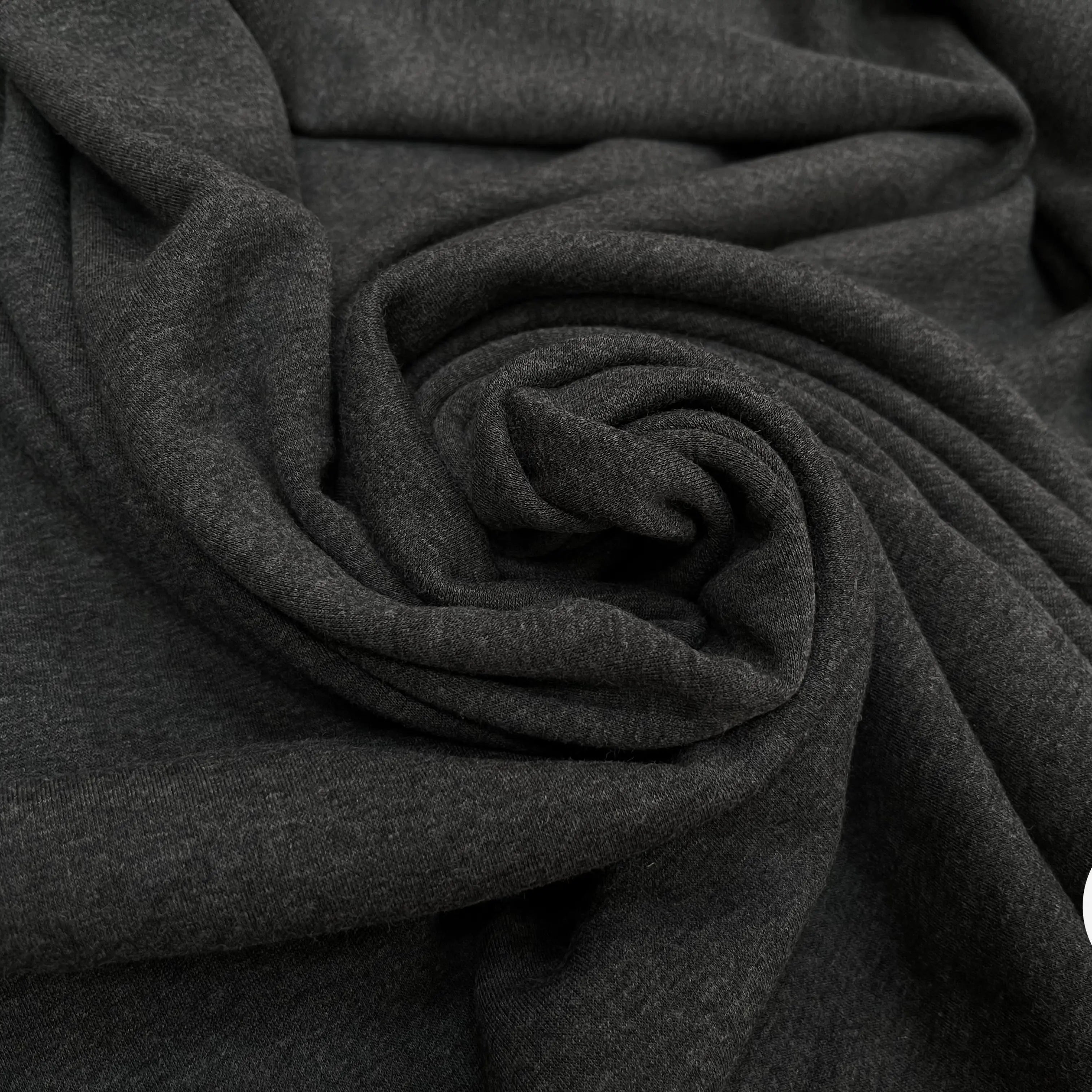 MOLLETON TOUT DOUX ENVERS GRATTÉ MADE IN FRANCE ANTHRACITE 57 - My Little Coupon