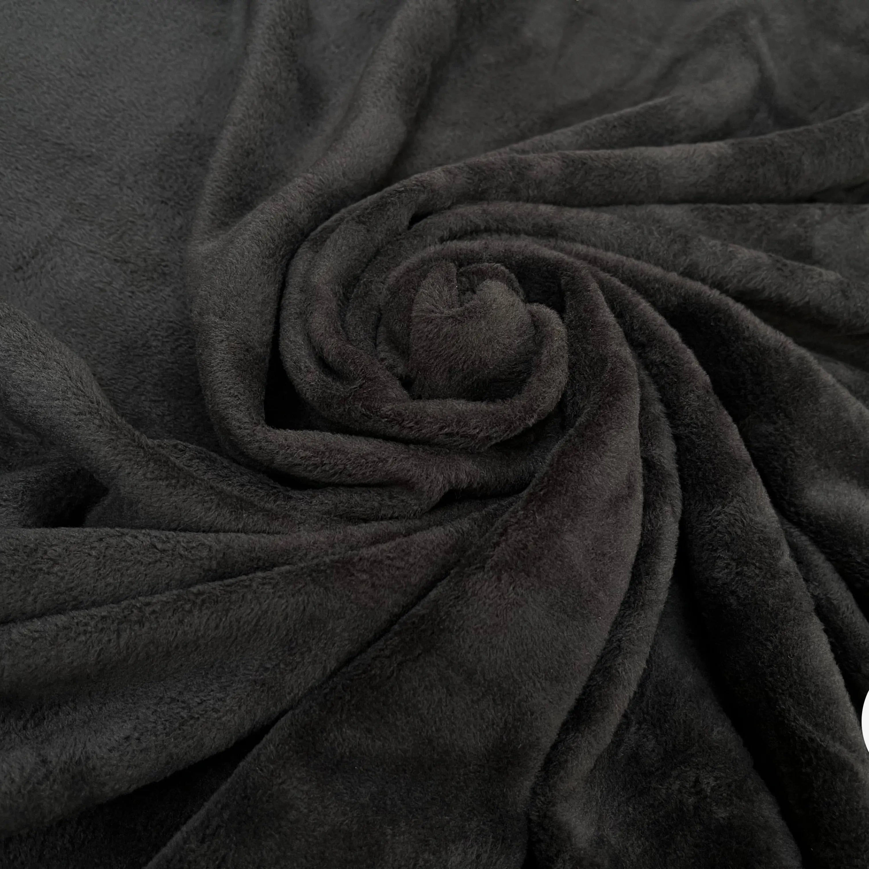 MOLLETON TOUT DOUX ENVERS GRATTÉ MADE IN FRANCE ANTHRACITE 57 - My Little Coupon