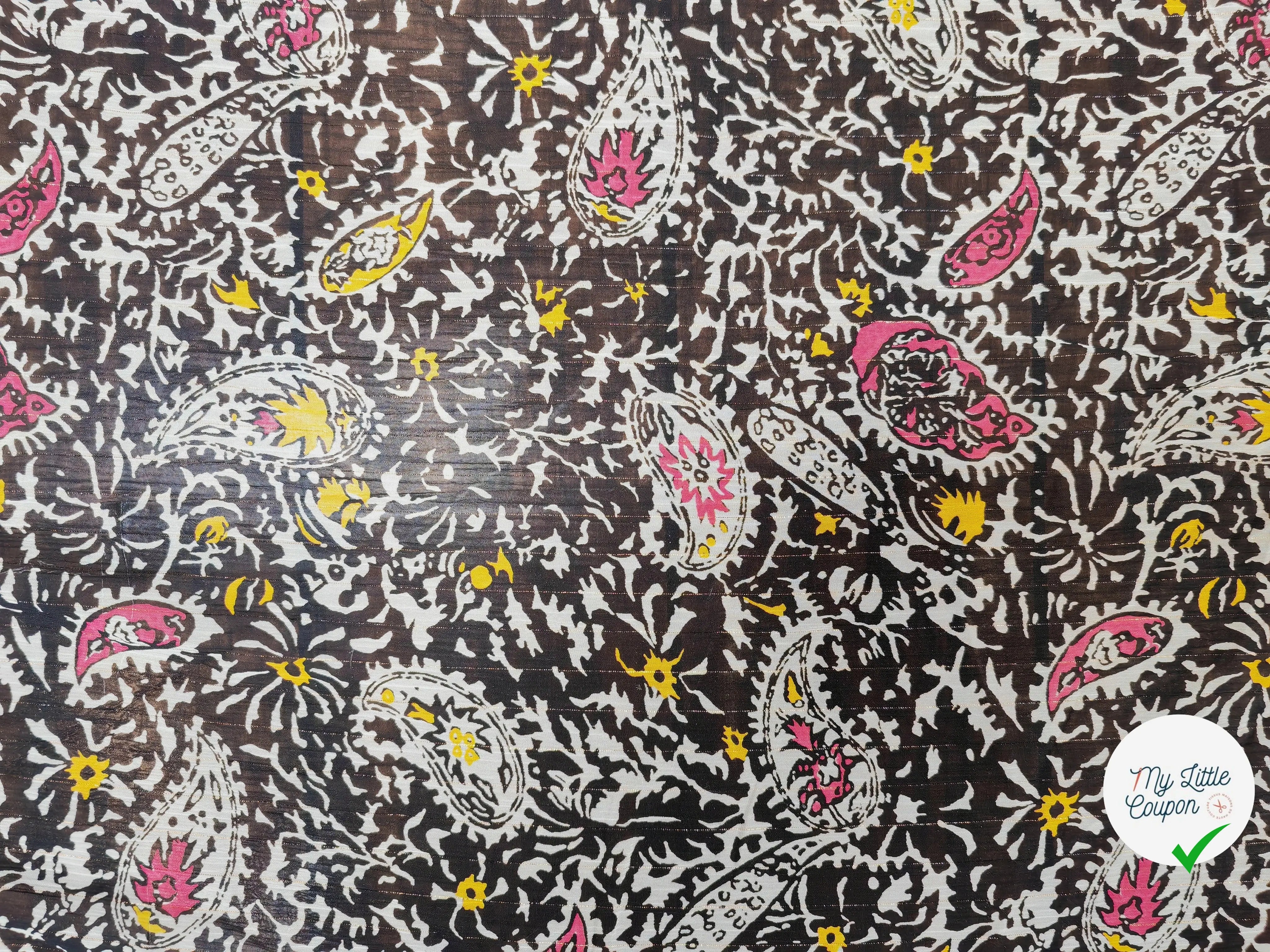 MOUSSELINE BANDANAZTEQUE FOND NOIR - My Little Coupon