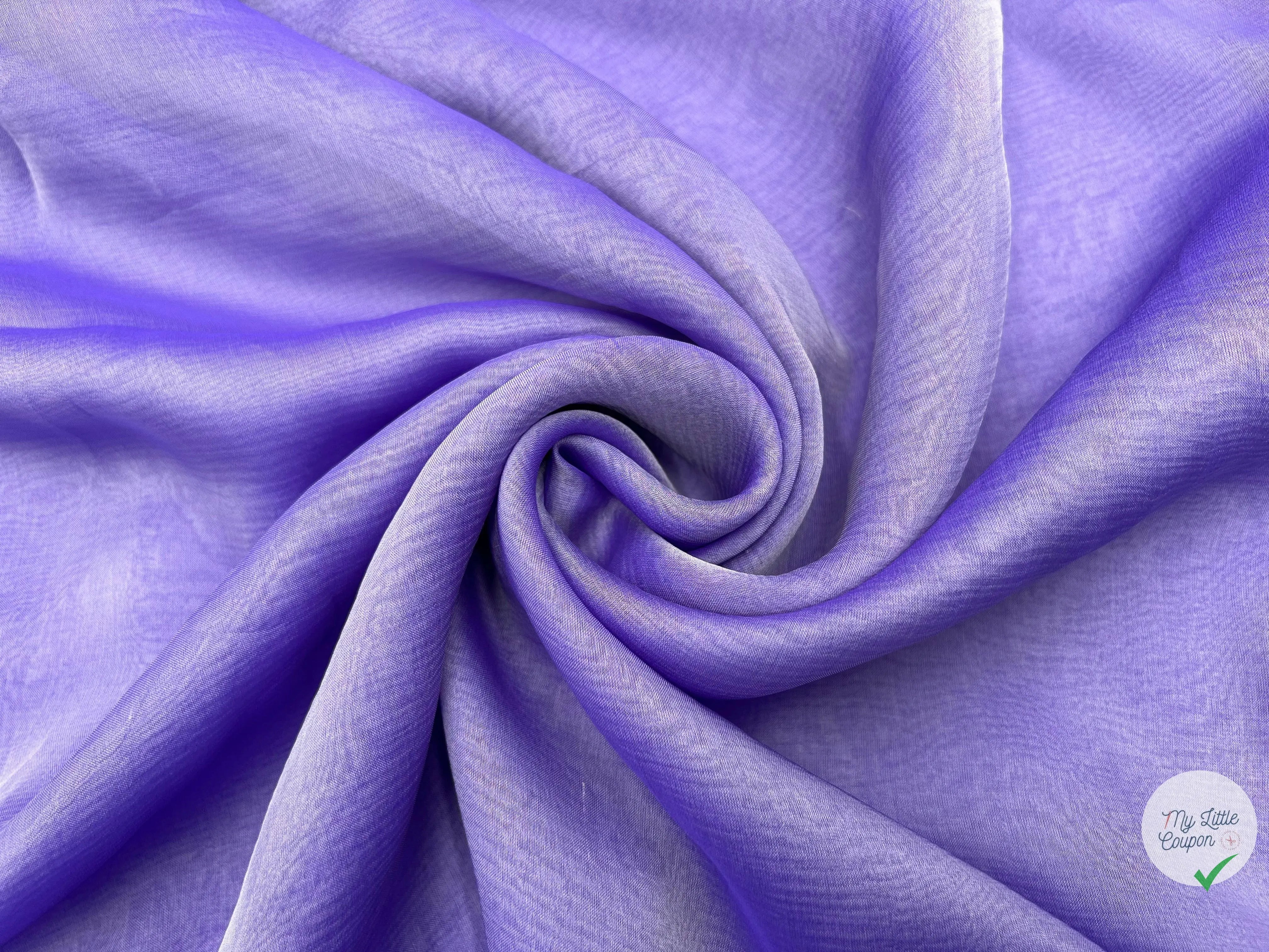 MOUSSELINE CHANGEANTE MAUVE - My Little Coupon - tissu - coudre