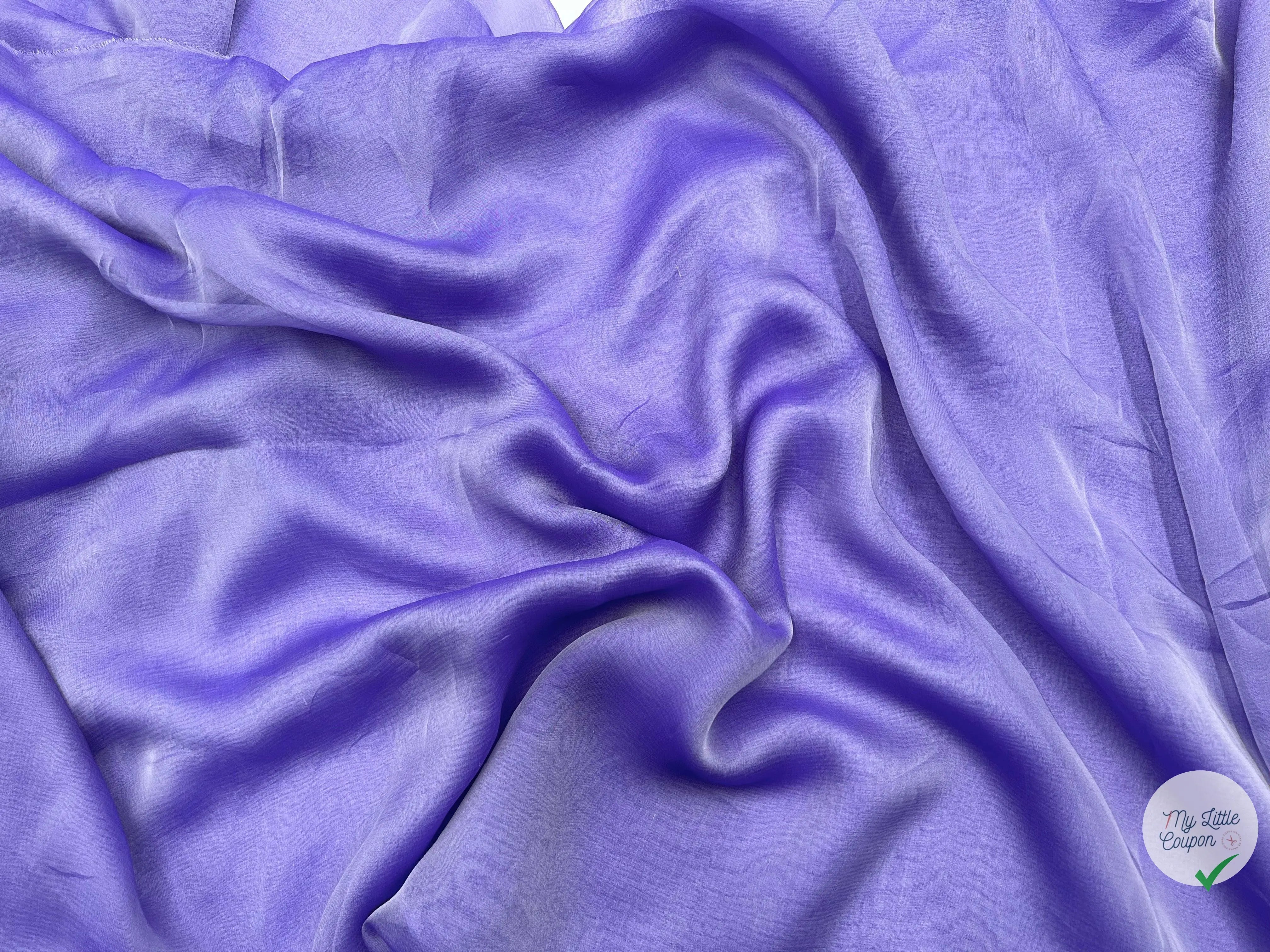 MOUSSELINE CHANGEANTE MAUVE - My Little Coupon - tissu - coudre
