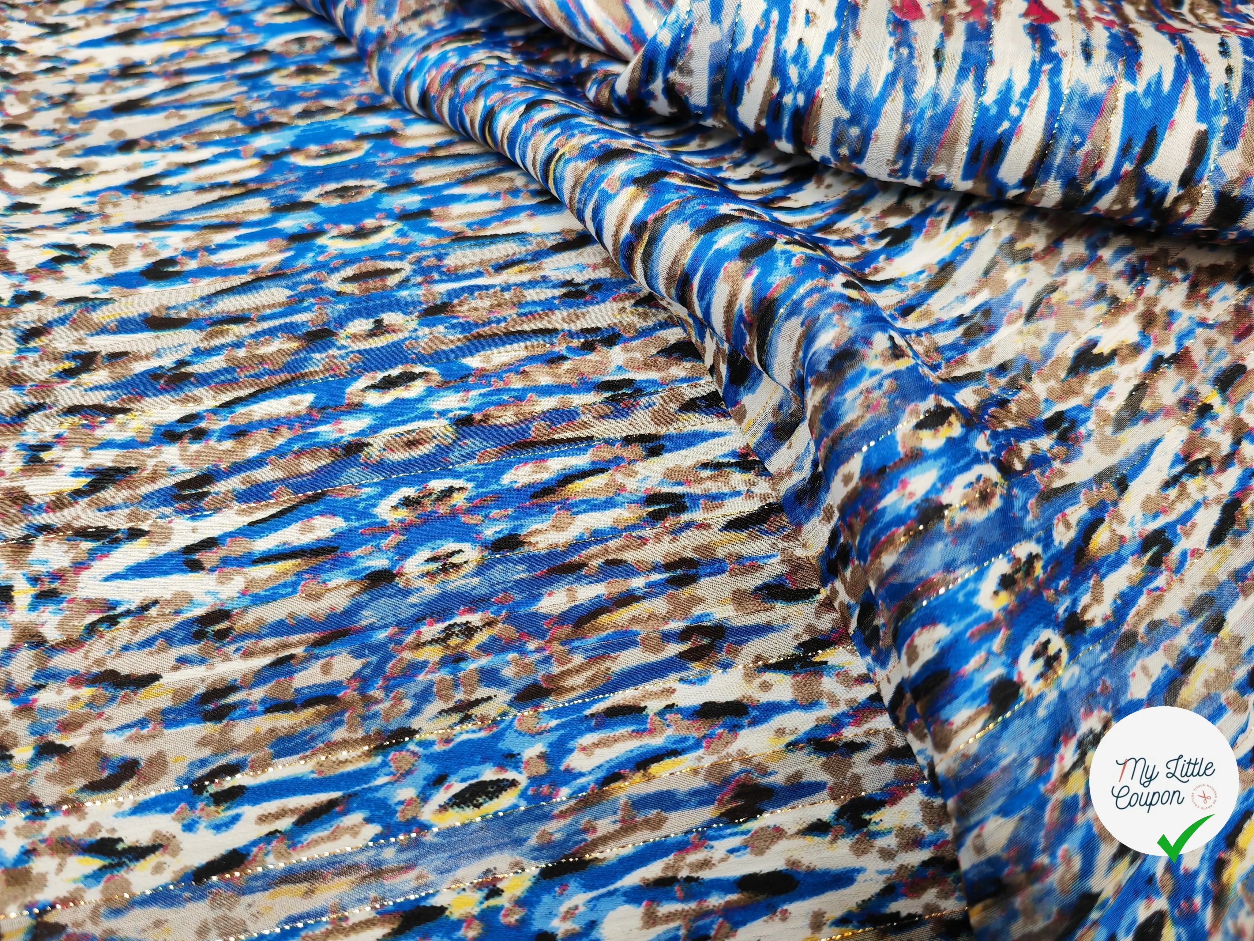 MOUSSELINE ESPRIT SAVANA BLEU - My Little Coupon