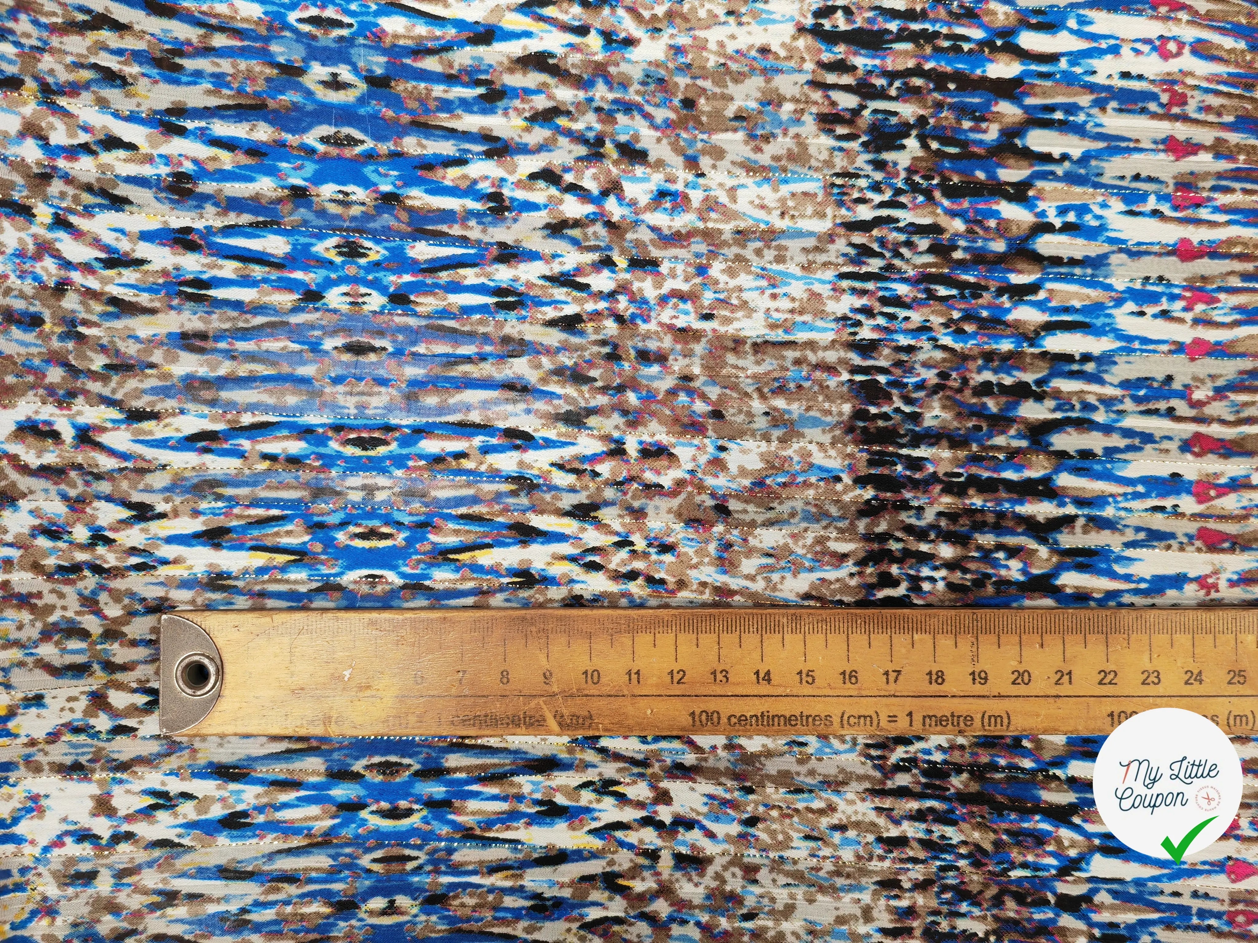 MOUSSELINE ESPRIT SAVANA BLEU - My Little Coupon