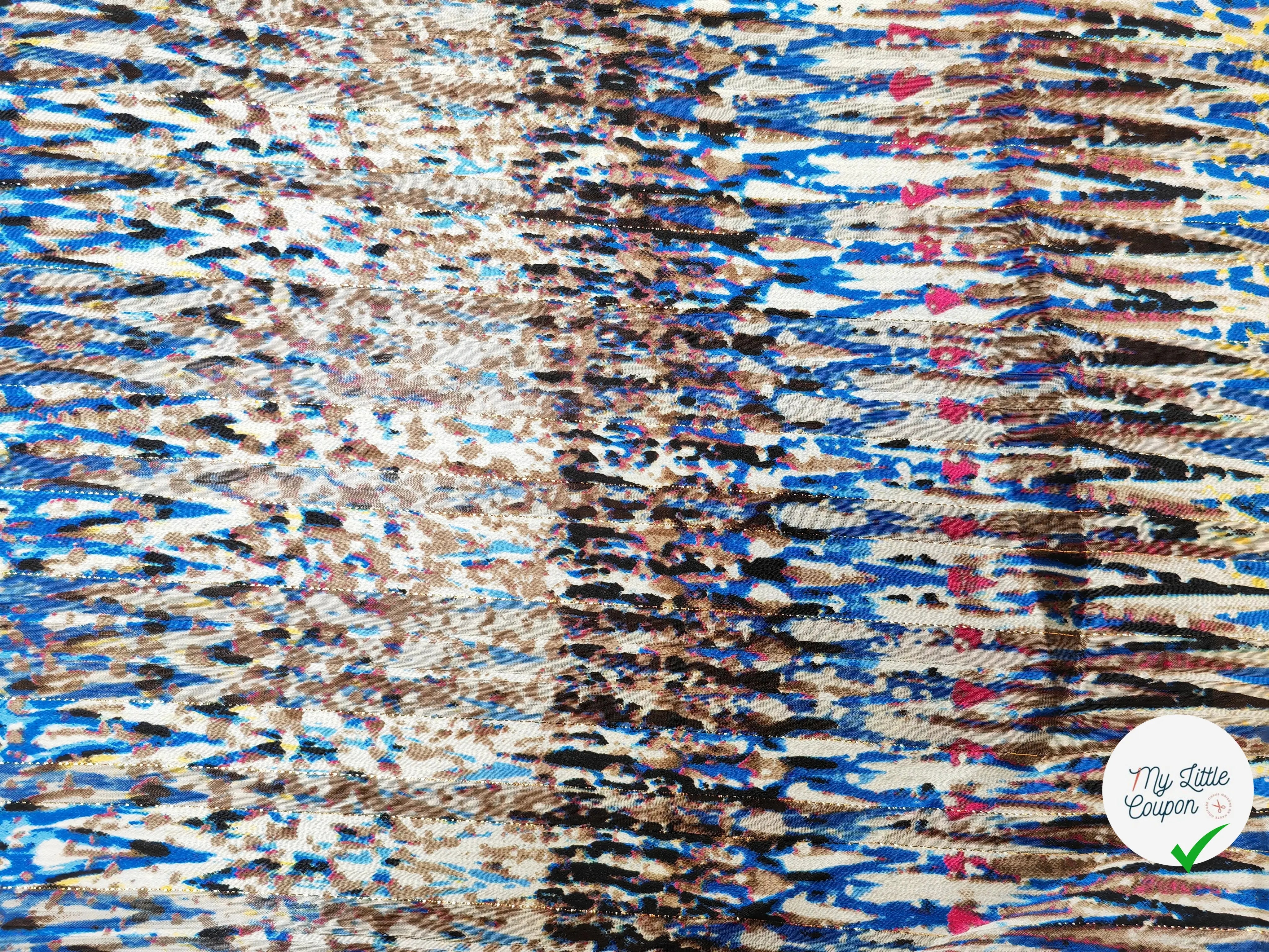 MOUSSELINE ESPRIT SAVANA BLEU - My Little Coupon
