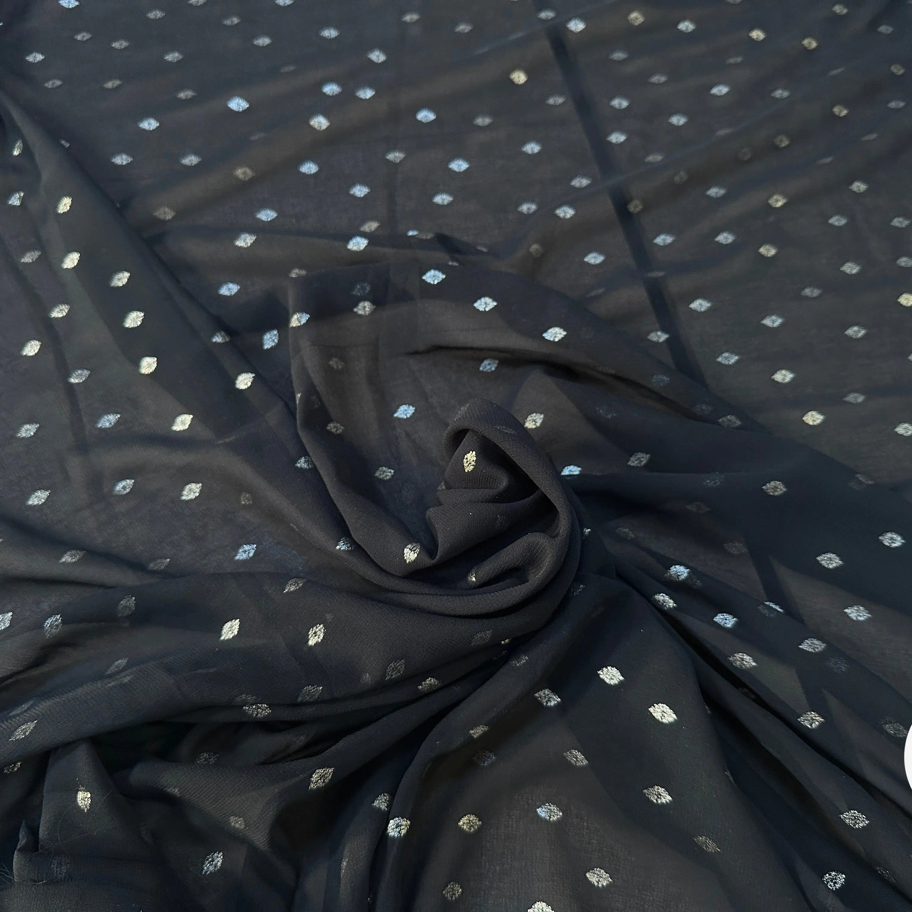 MOUSSELINE GOUTTELETTE LOSANGES DORÉS - My Little Coupon