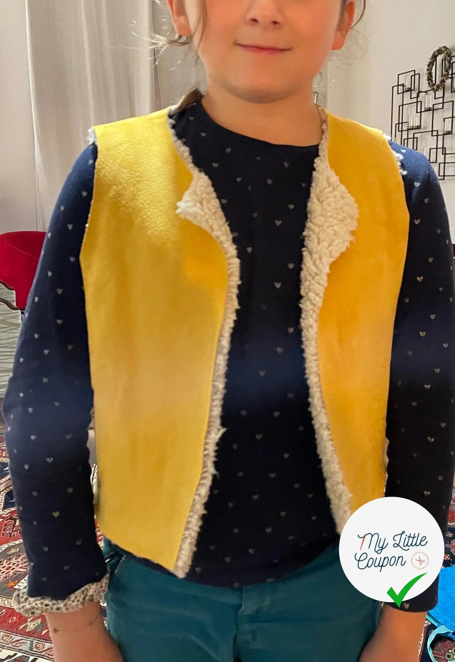 Marcel, patron de couture de gilet de berger - L'Enfant Roi - My Little Coupon